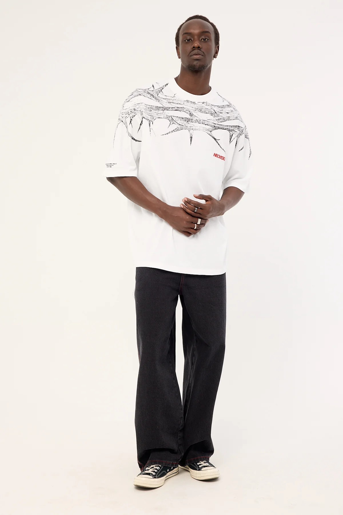 Neovision Blight Oversize Super Heavy Tee White - Image 3