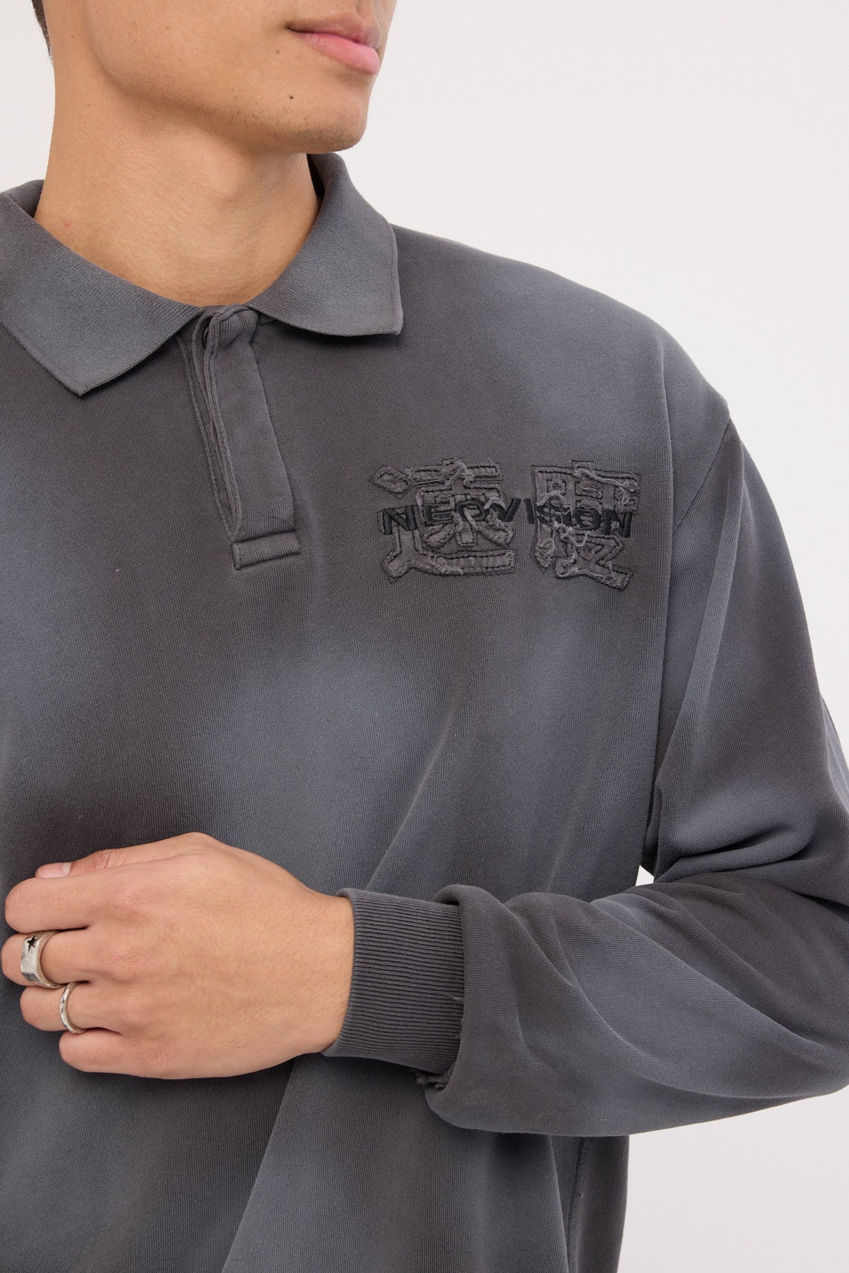Neovision Blitz Rugby Shirt Sunfade Black - Image 7