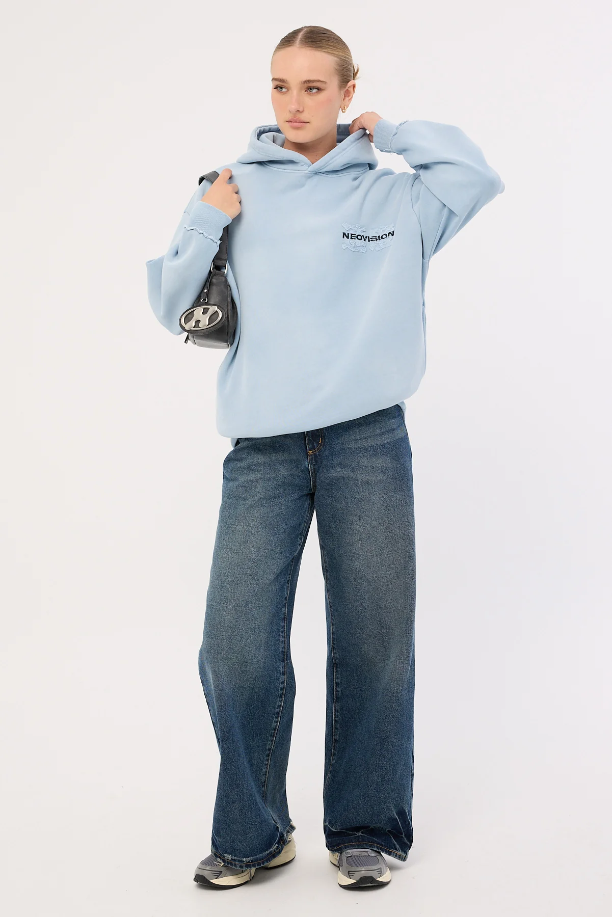 Neovision Blitz Street Hoodie Sunfade Light Blue - Image 6