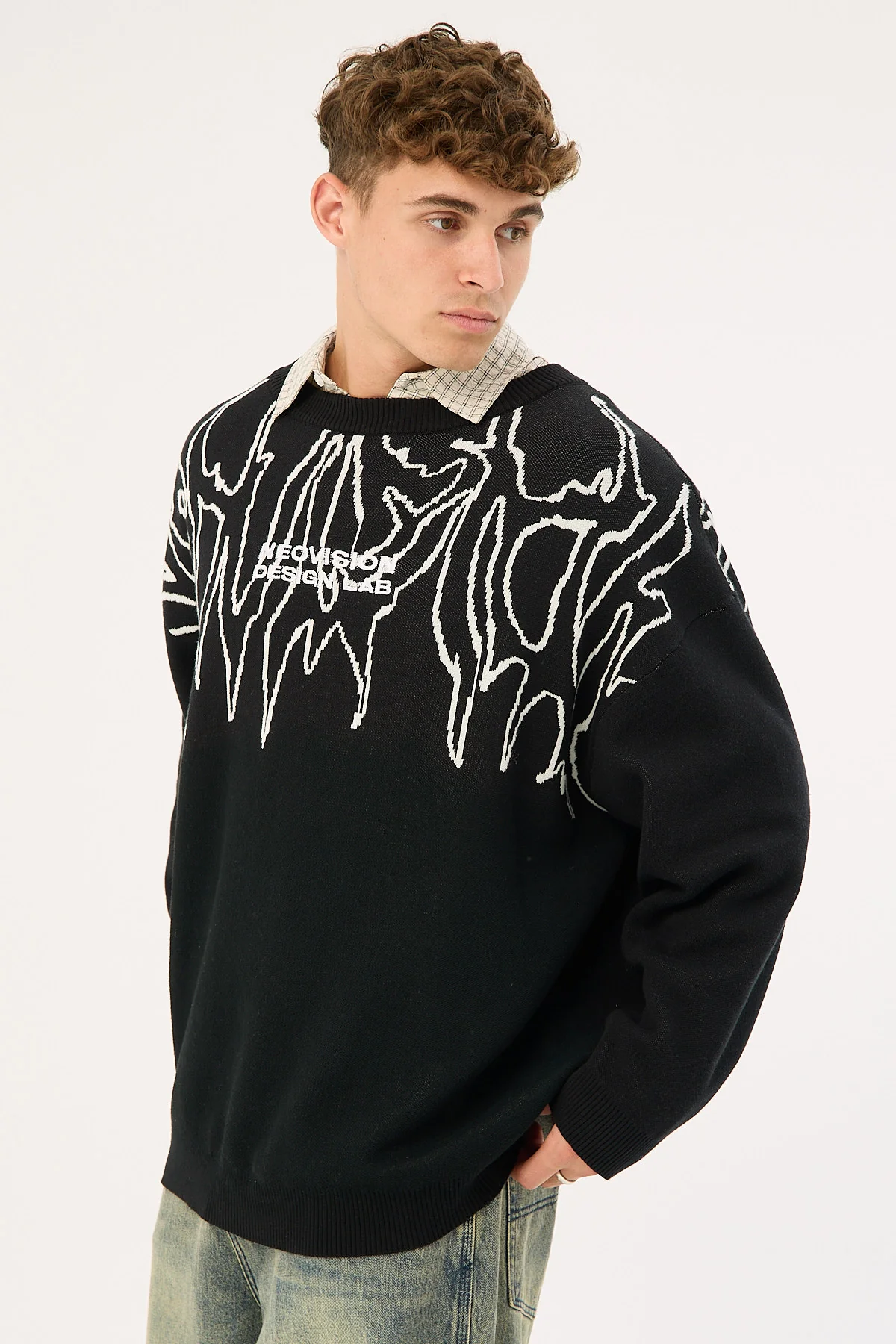 Neovision Brutal Knit Sweater Black - Image 4