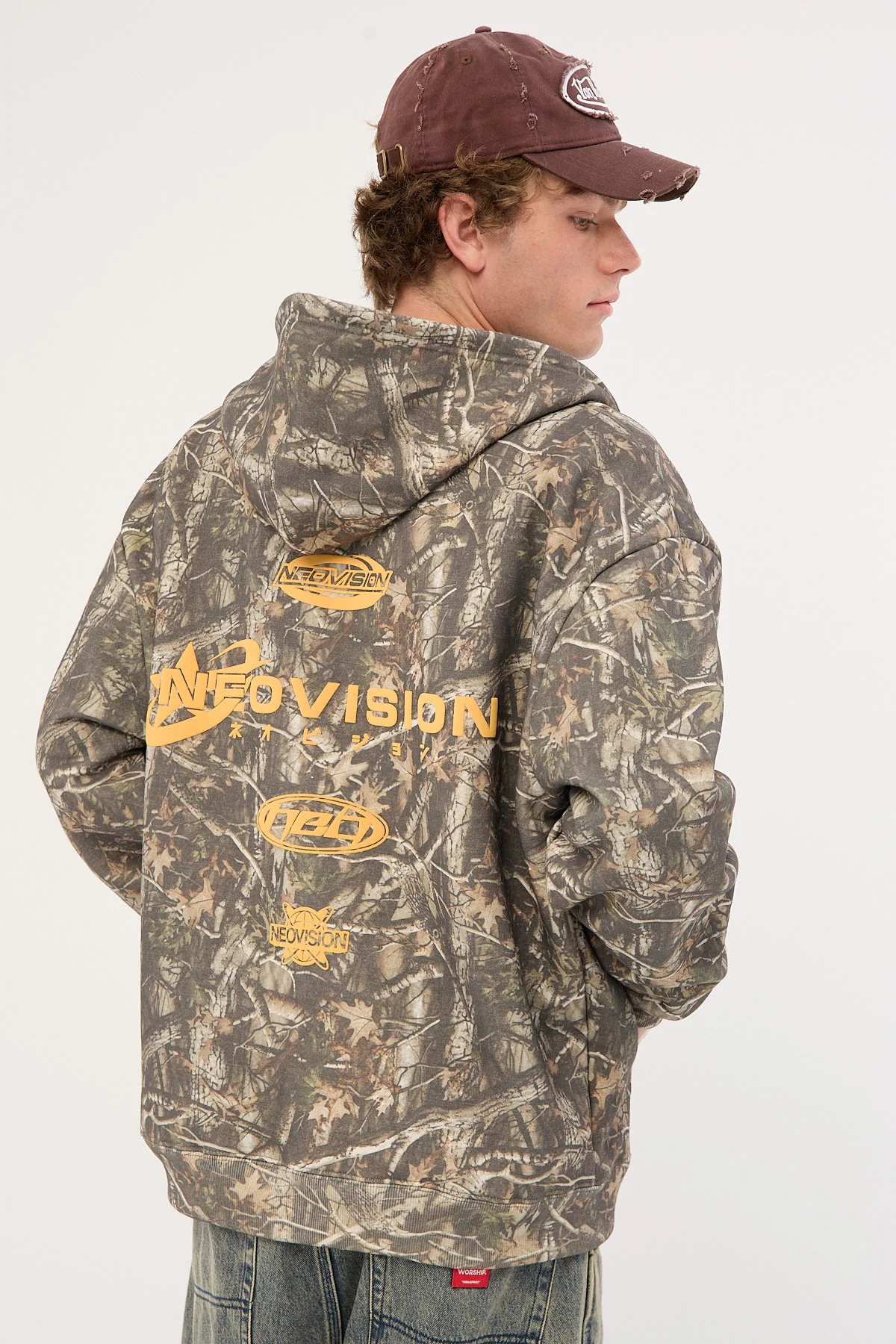 Neovision Cena Zip Through Street Hoodie Camo - Image 8