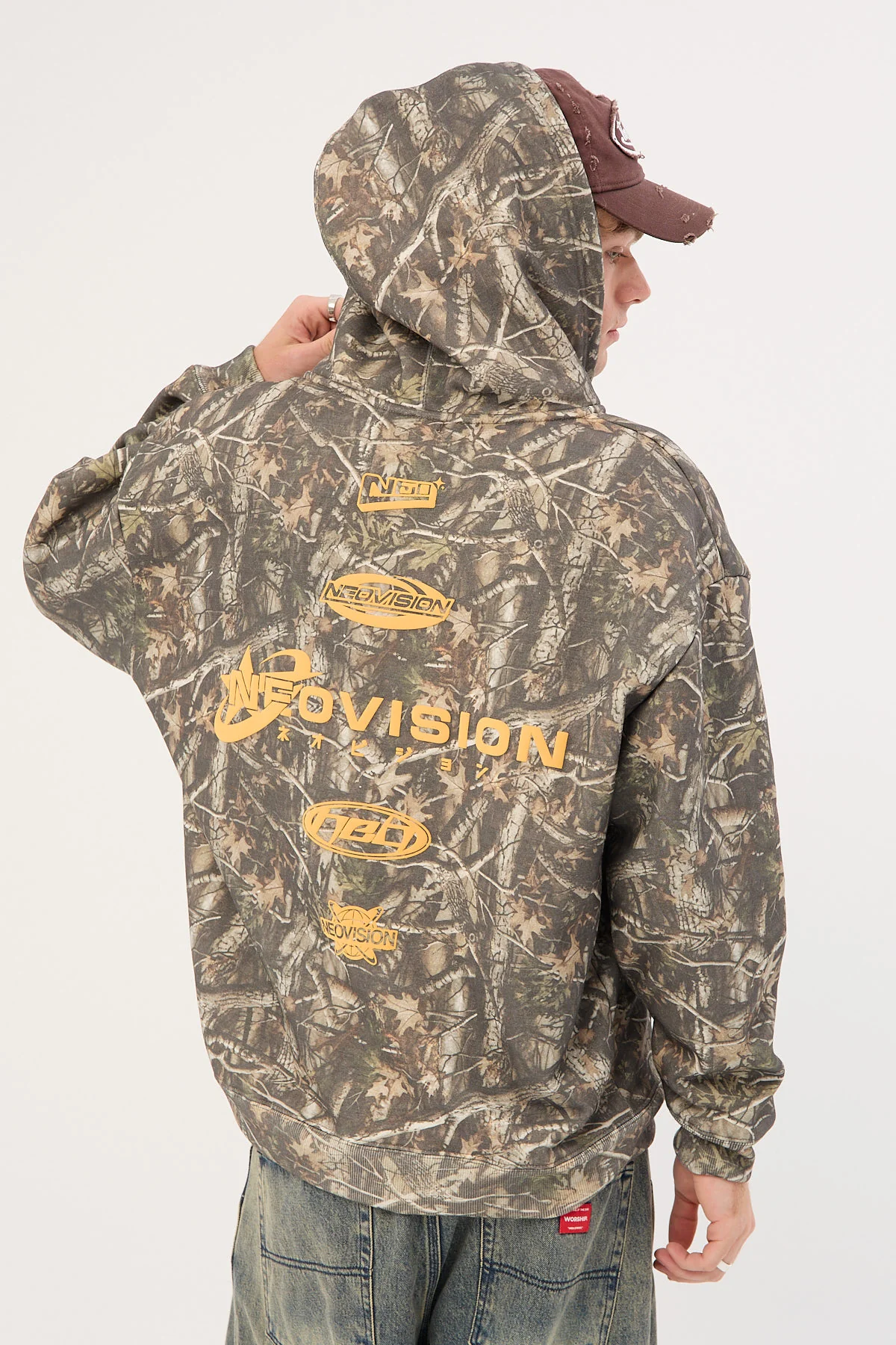 Neovision Cena Zip Through Street Hoodie Camo - Image 9