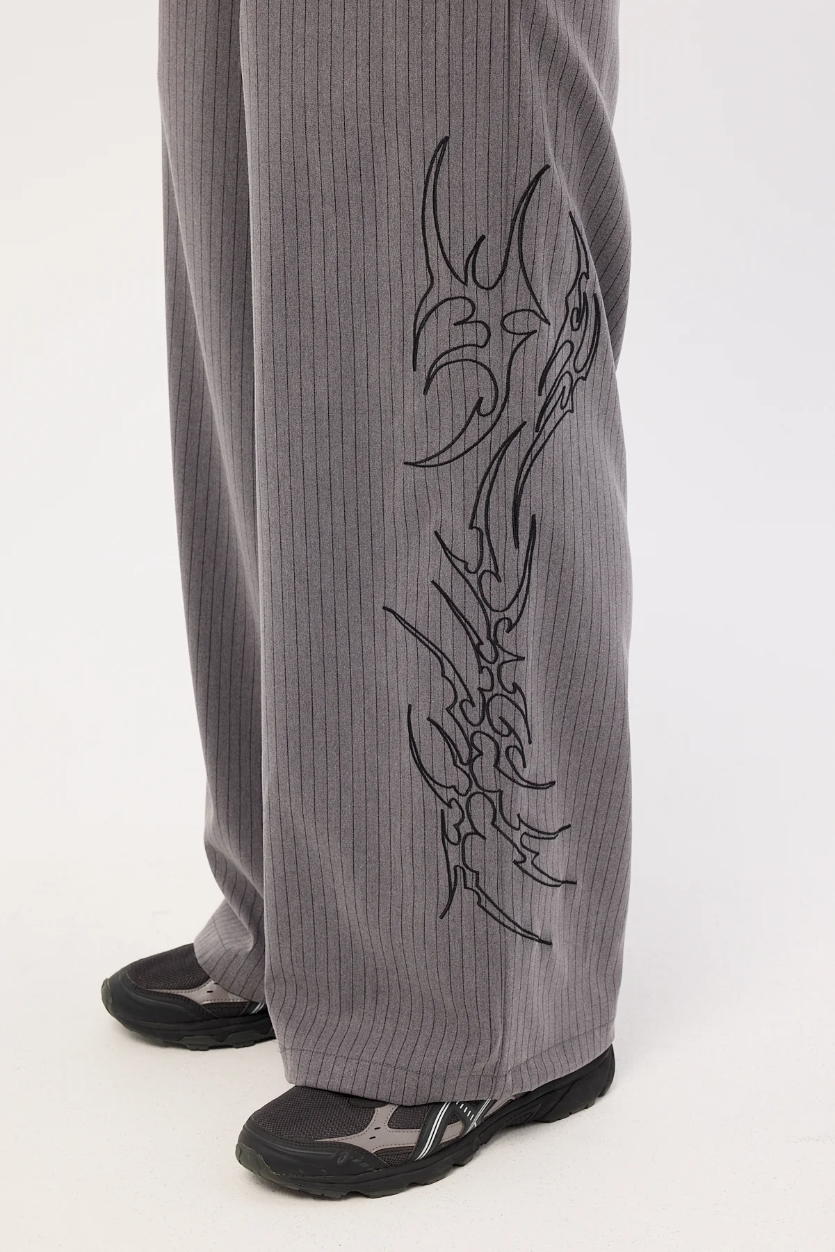 Neovision Chasm Desolate Tailored Trouser Grey/Black Stripe - Image 7