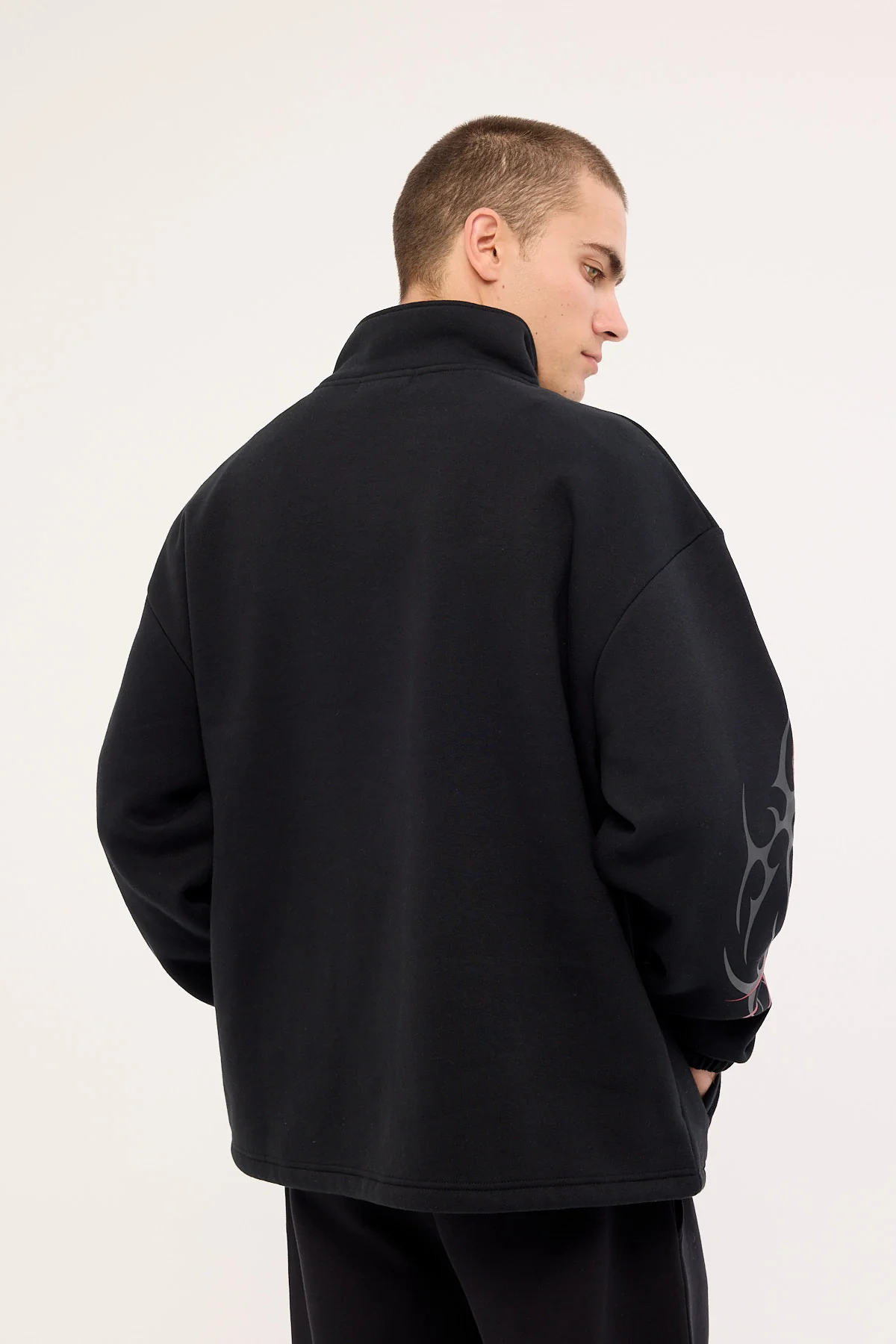 Neovision Chasm Elastic Quarter Zip Crew Black - Image 5