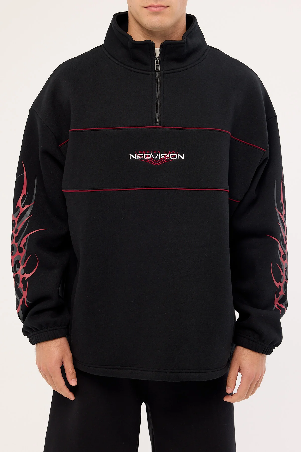 Neovision Chasm Elastic Quarter Zip Crew Black - Image 6