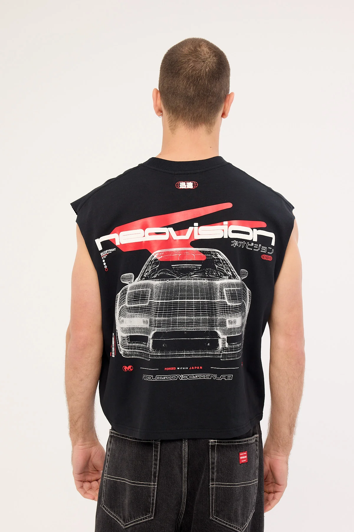 Neovision Chassis Cropped Muscle Tank Black - Image 6