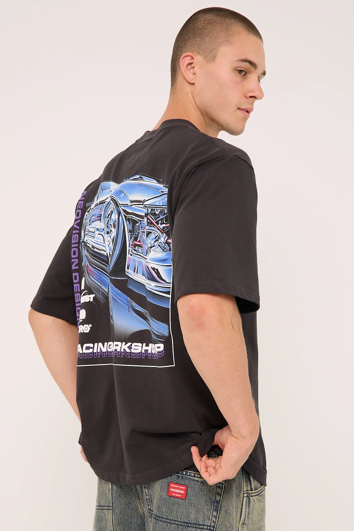 Neovision Chrome Street Super Heavy Tee Night Black - Image 8
