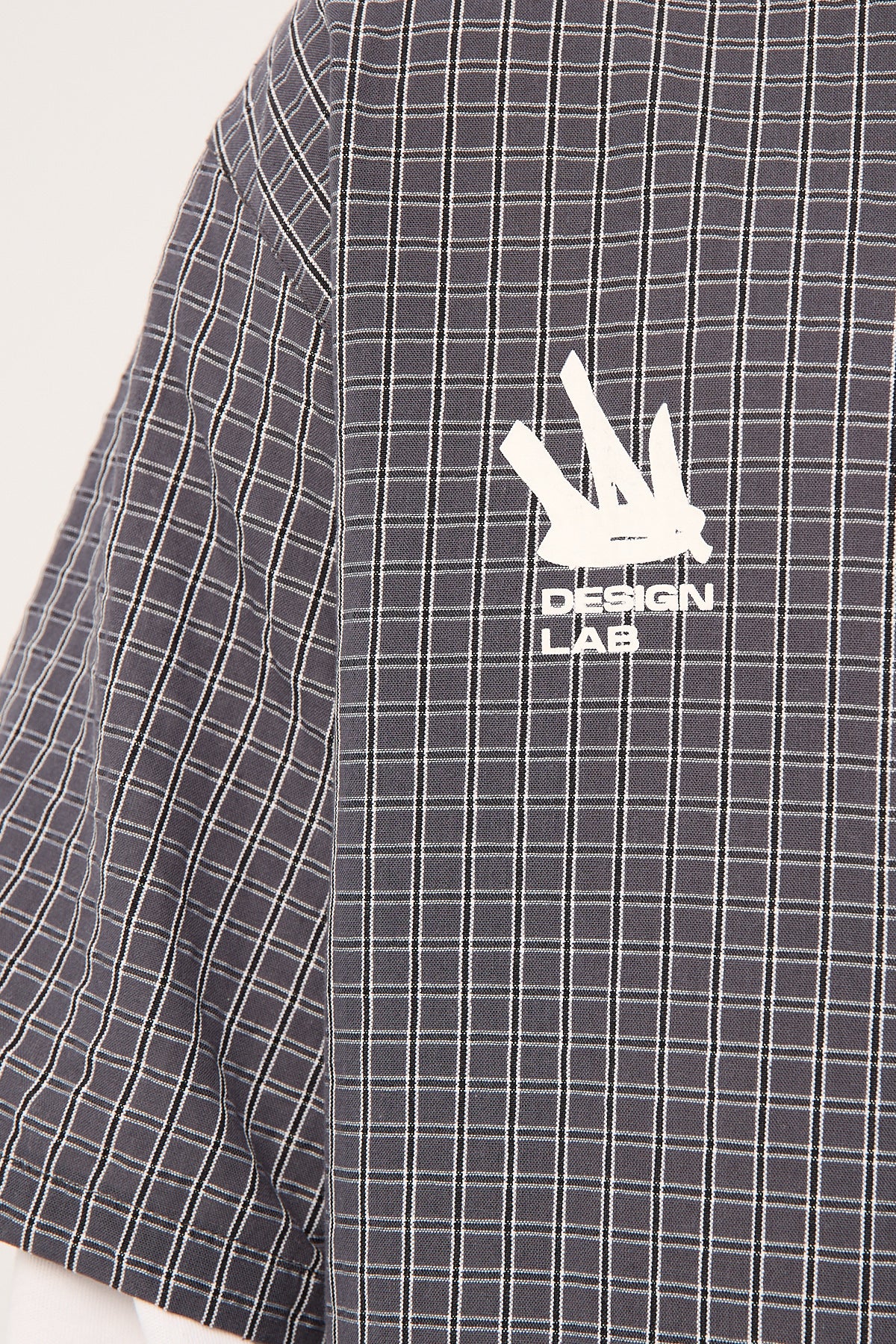 Neovision Clash Layered Long Sleeve Shirt Charcoal Check - Image 8