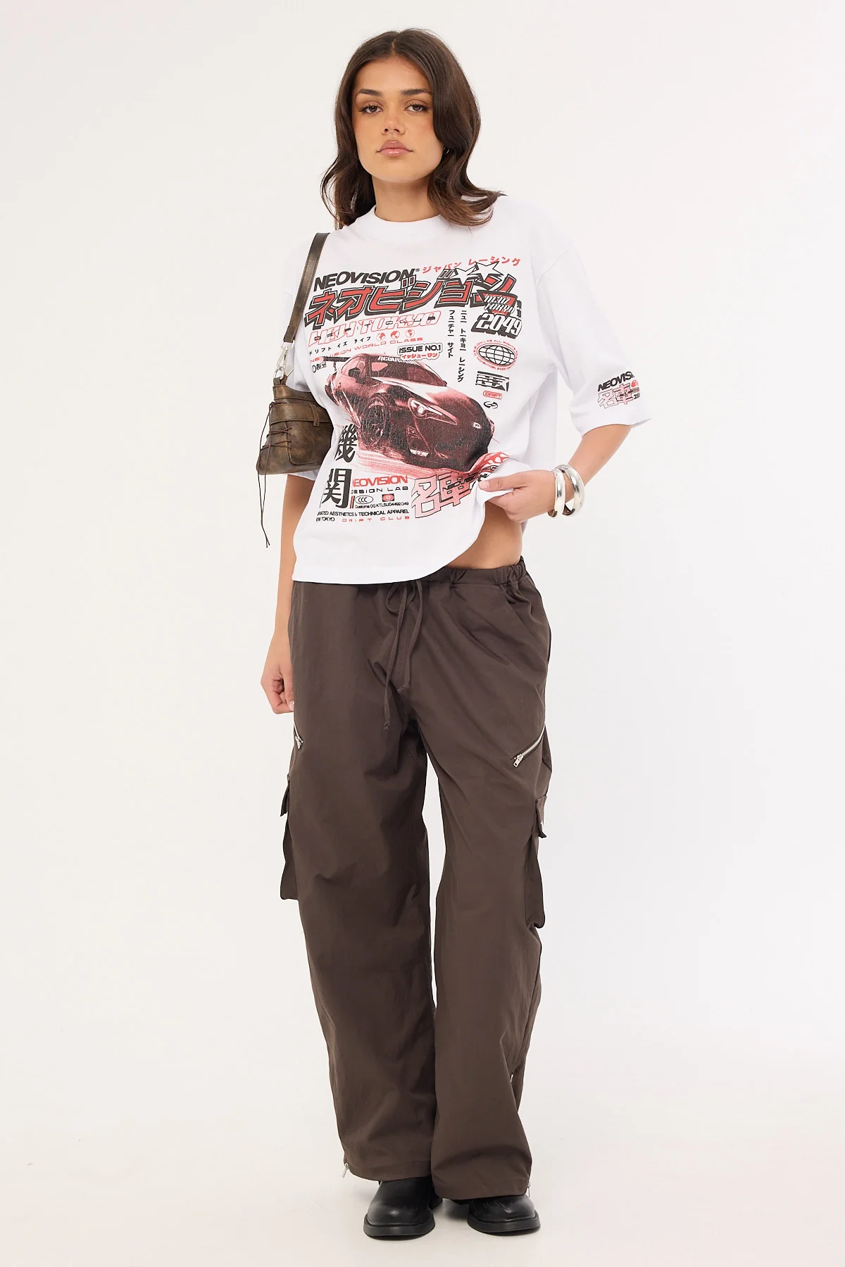 Neovision Clutch Cropped Street Super Heavy Tee White - Image 2