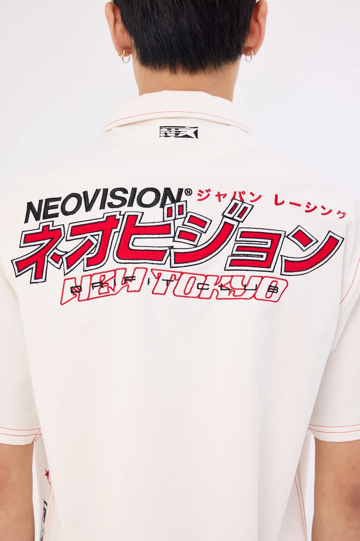 Neovision Clutch Oversize Cropped Shirt Off White - Image 9