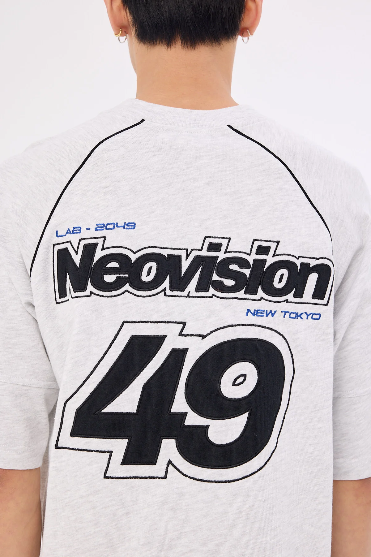 Neovision Control Raglan Street Super Heavy Tee Snow Marle - Image 7