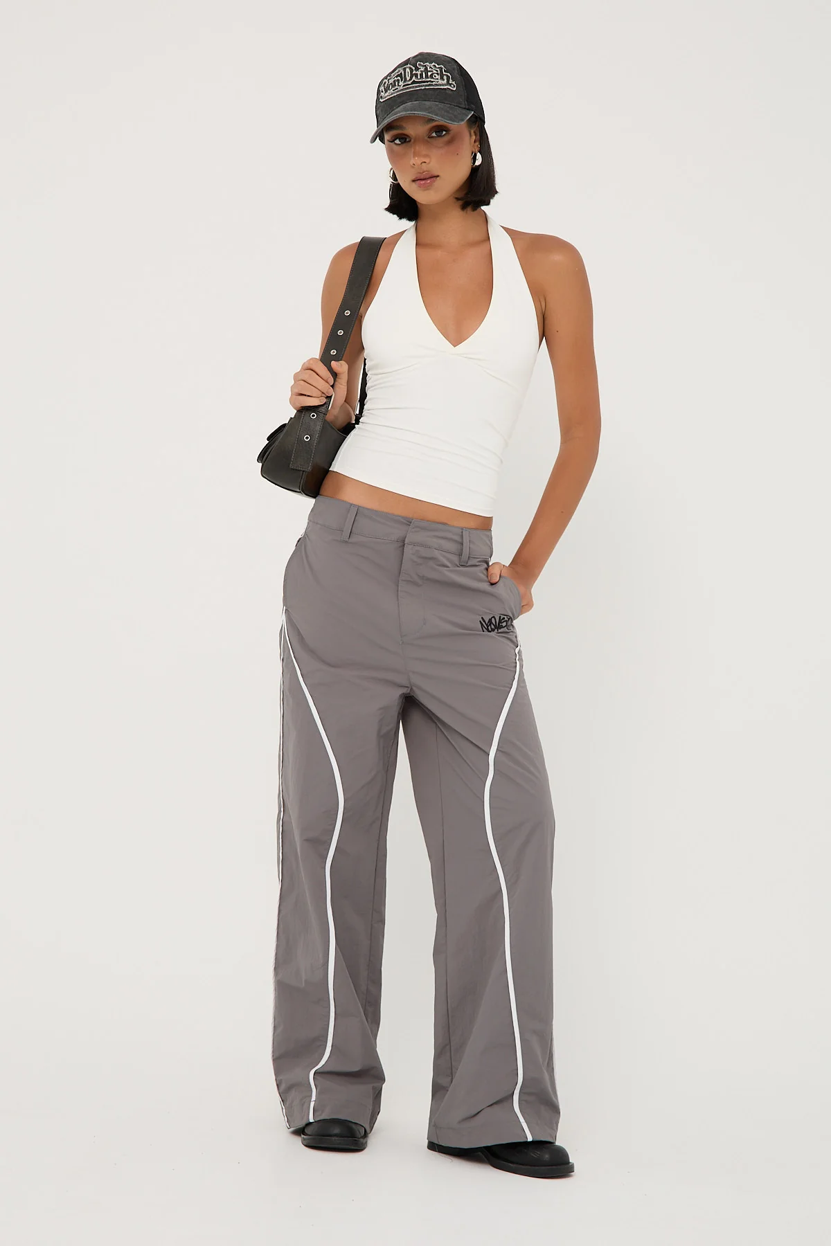 Neovision Crucial Contrast Nylon Cargo Pant Grey - Image 2
