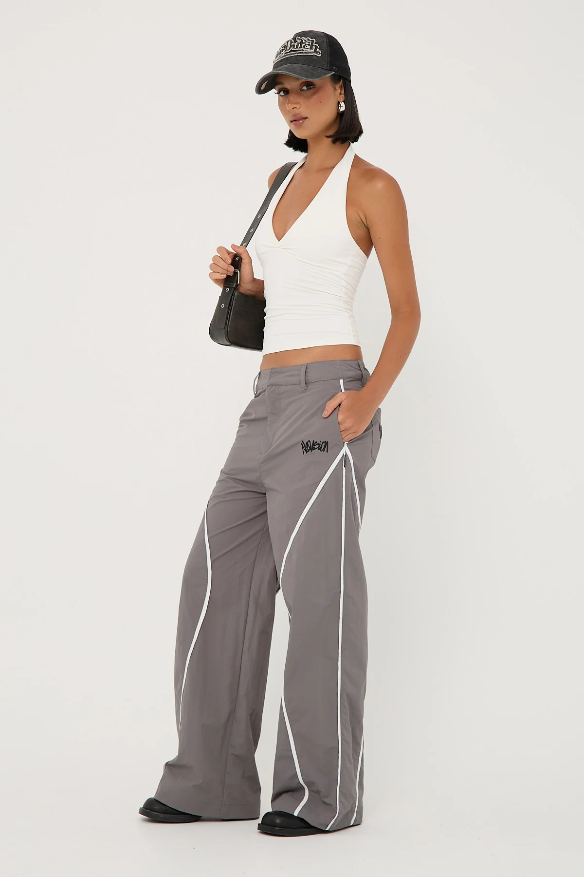 Neovision Crucial Contrast Nylon Cargo Pant Grey - Image 4
