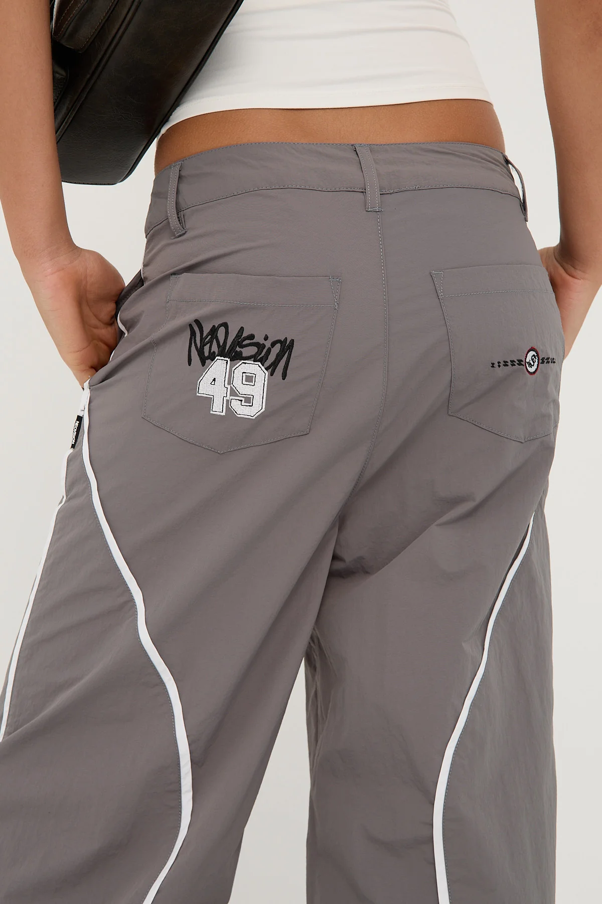 Neovision Crucial Contrast Nylon Cargo Pant Grey - Image 8