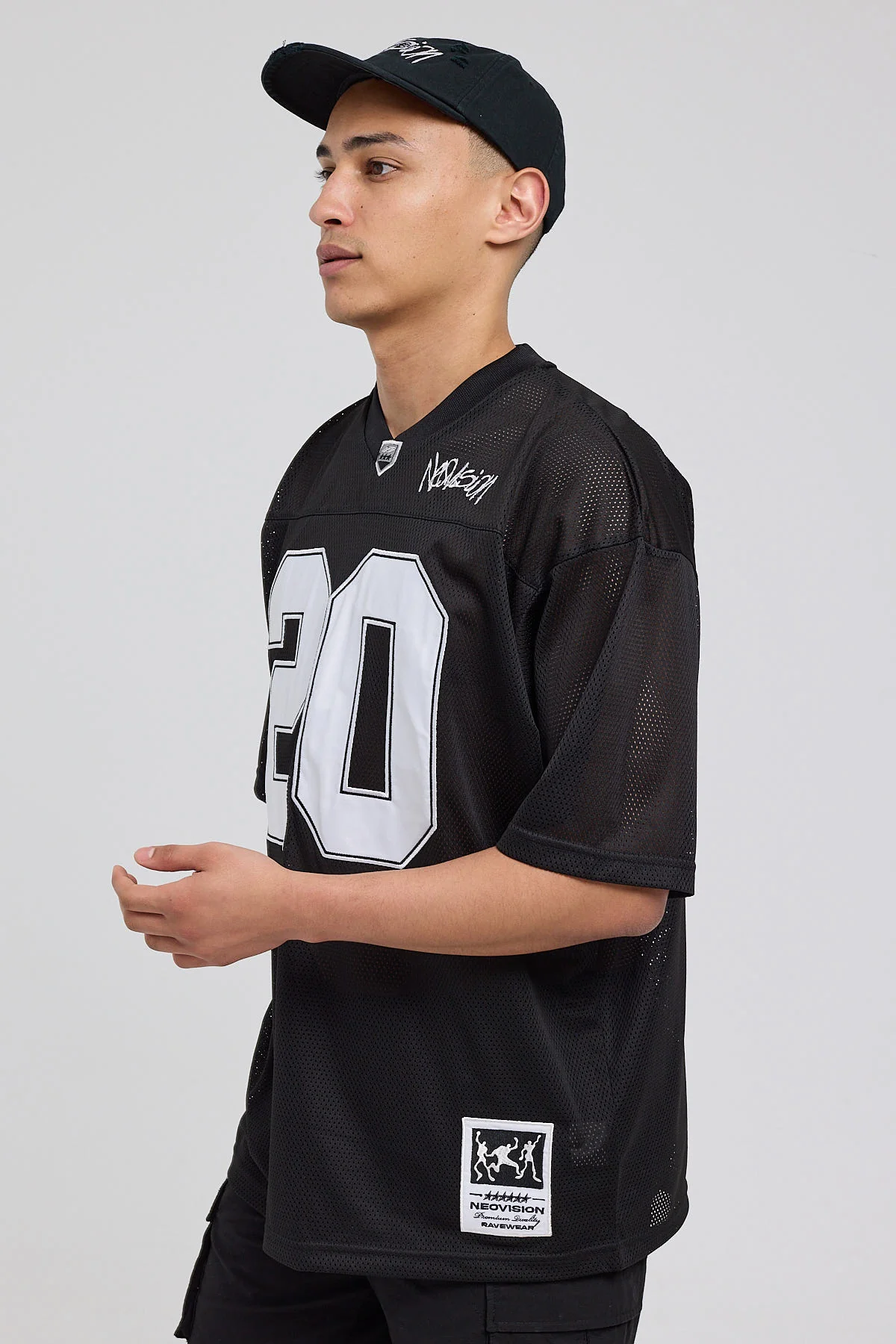 Neovision Crucial V Neck Jersey Black - Image 3