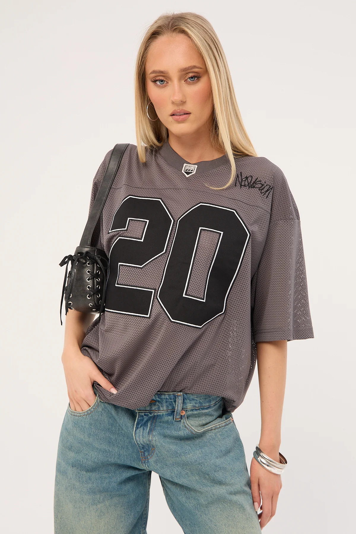 Neovision Crucial V Neck Jersey Charcoal - Image 8