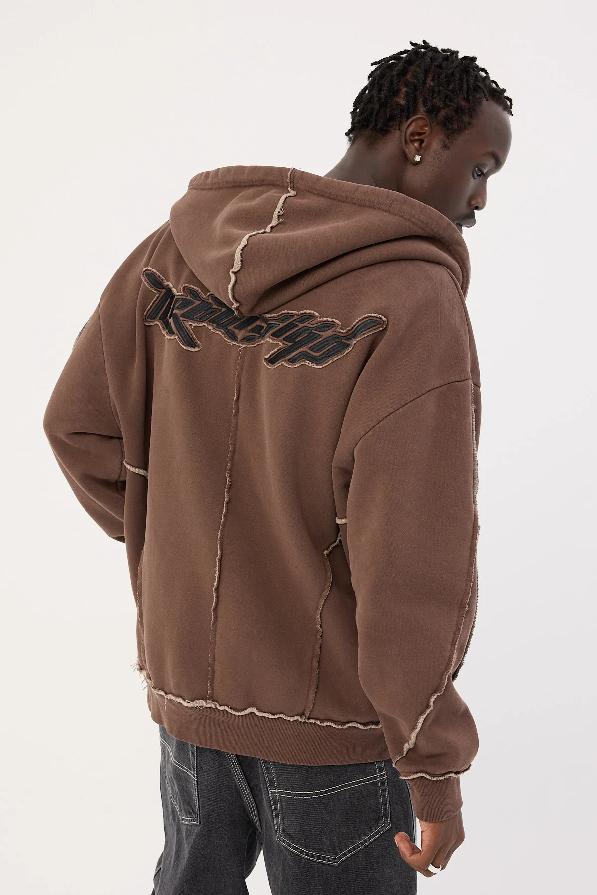 Neovision Cyber Full-Zip Hoodie Washed Choc - Image 10