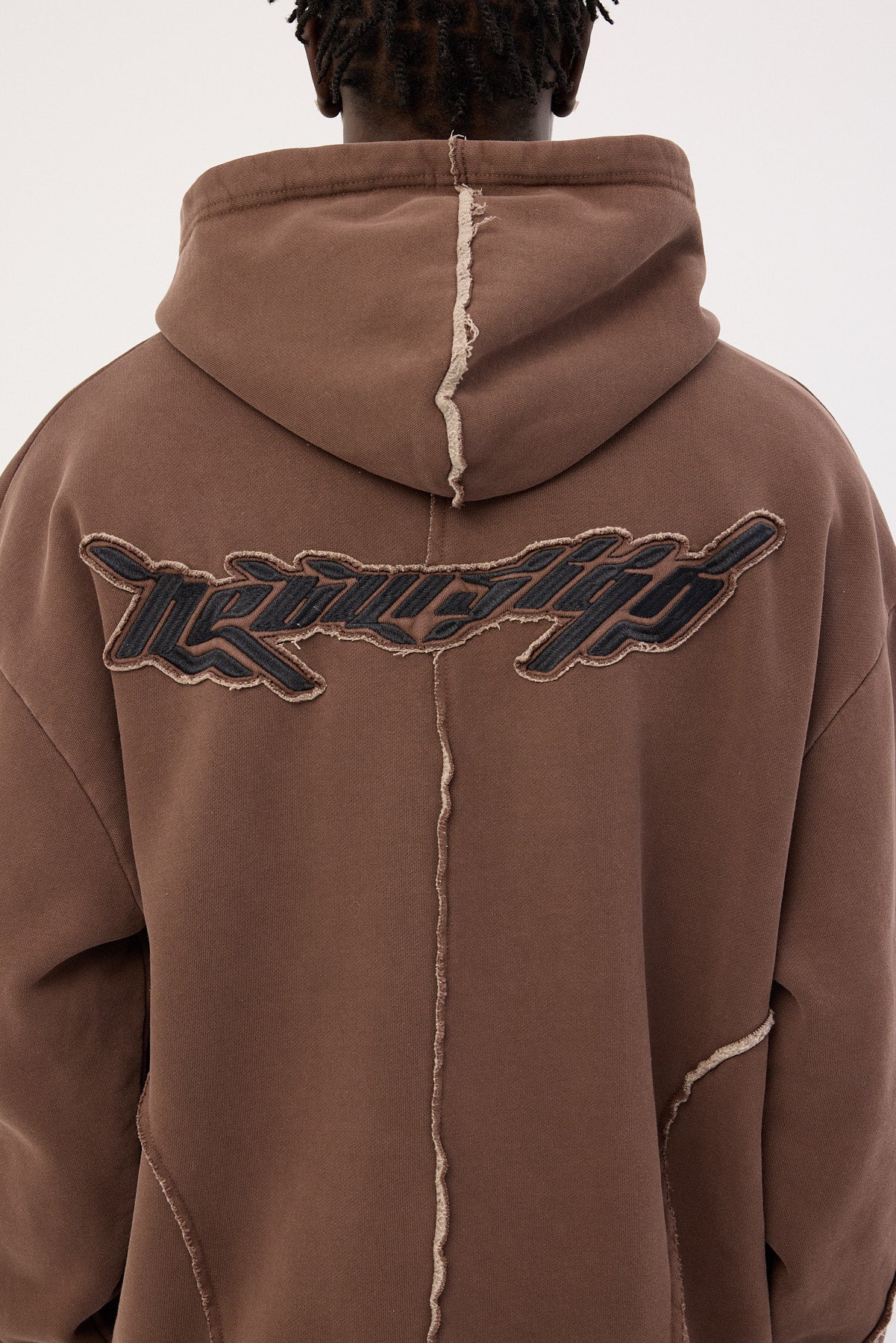 Neovision Cyber Full-Zip Hoodie Washed Choc - Image 11