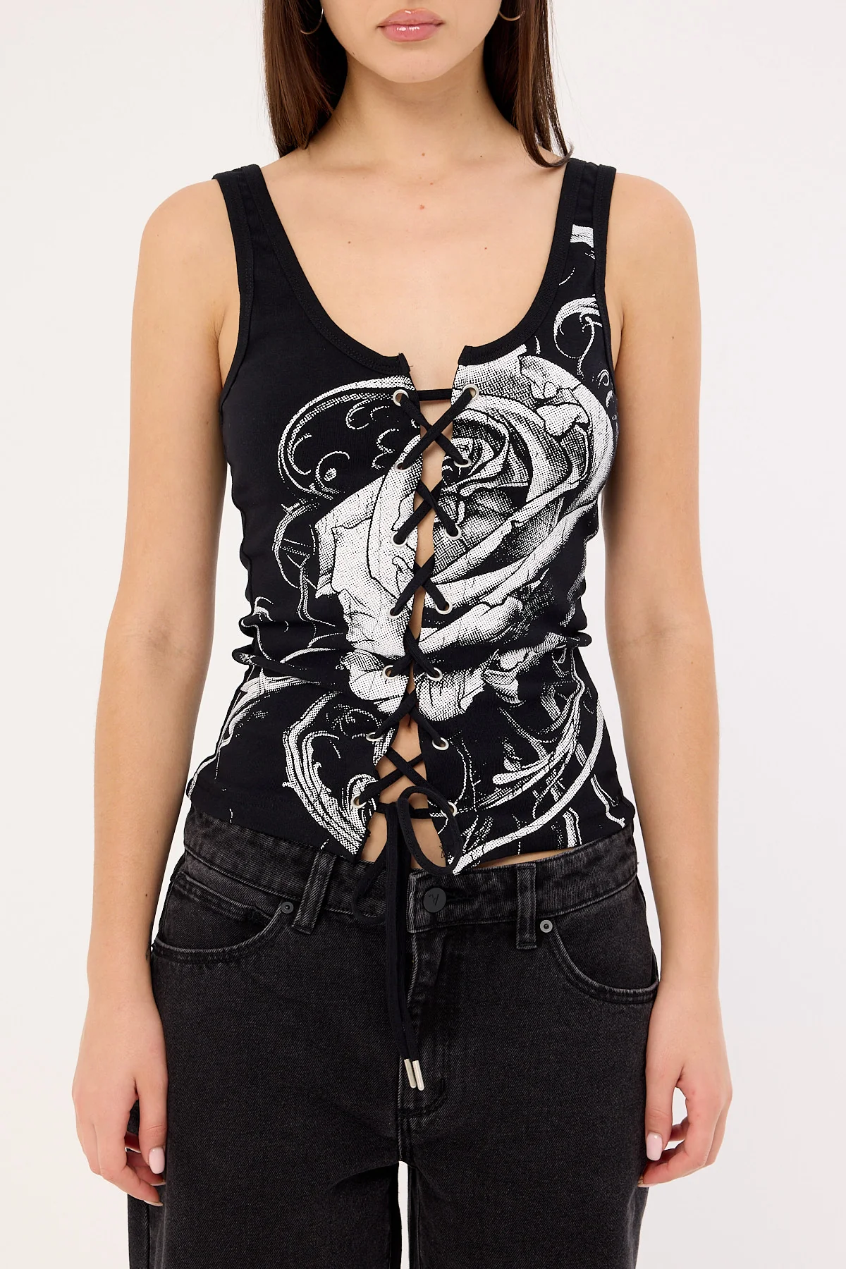 Neovision Deadroses Singlet Tank Top Black - Image 8