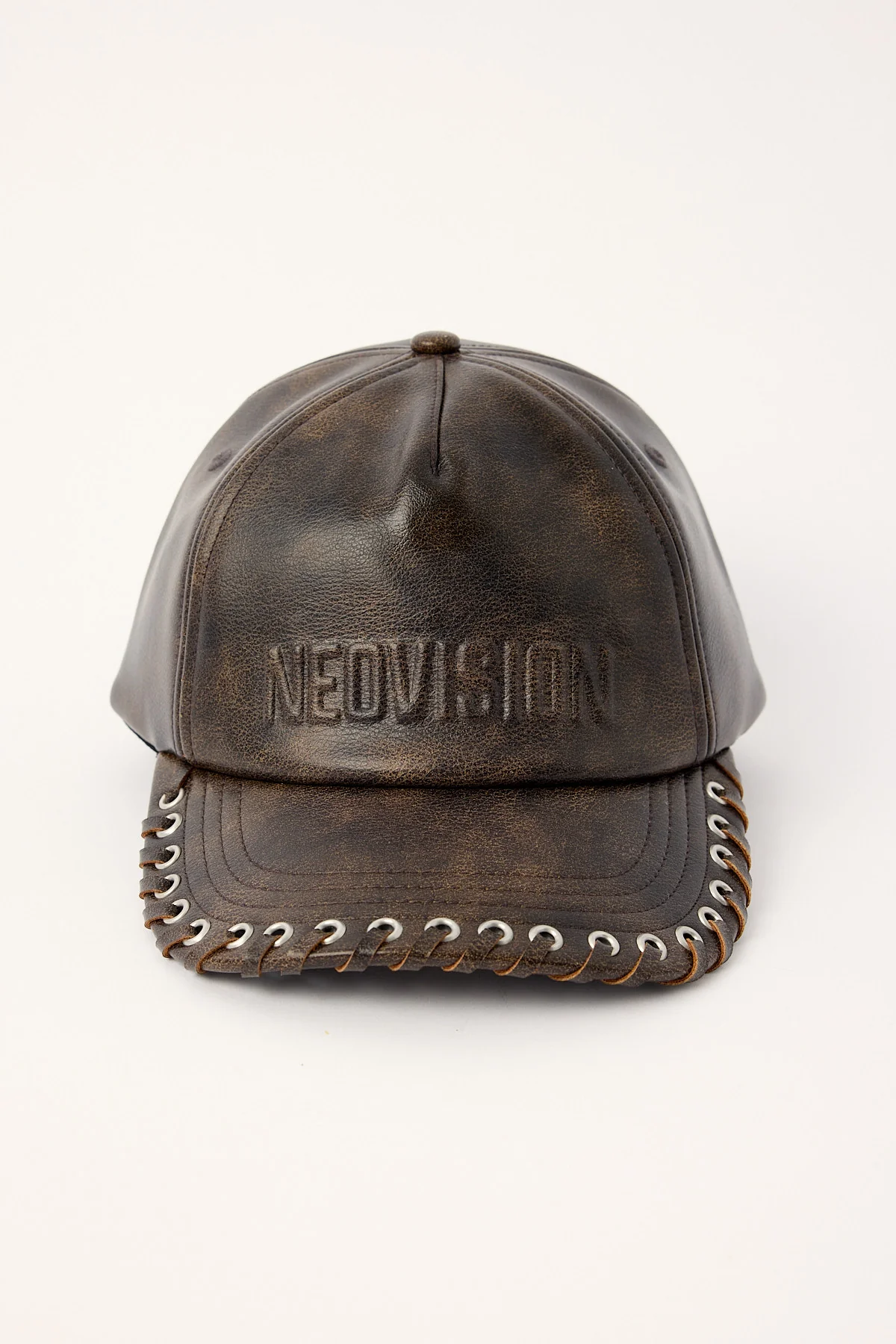 Neovision Decay PU Whipstitch Cap Brown - Image 2