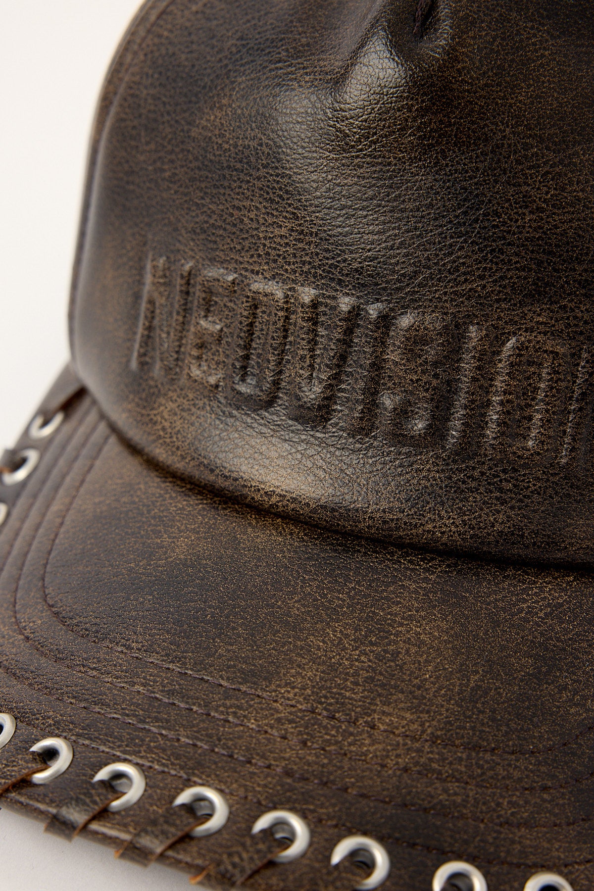 Neovision Decay PU Whipstitch Cap Brown - Image 3