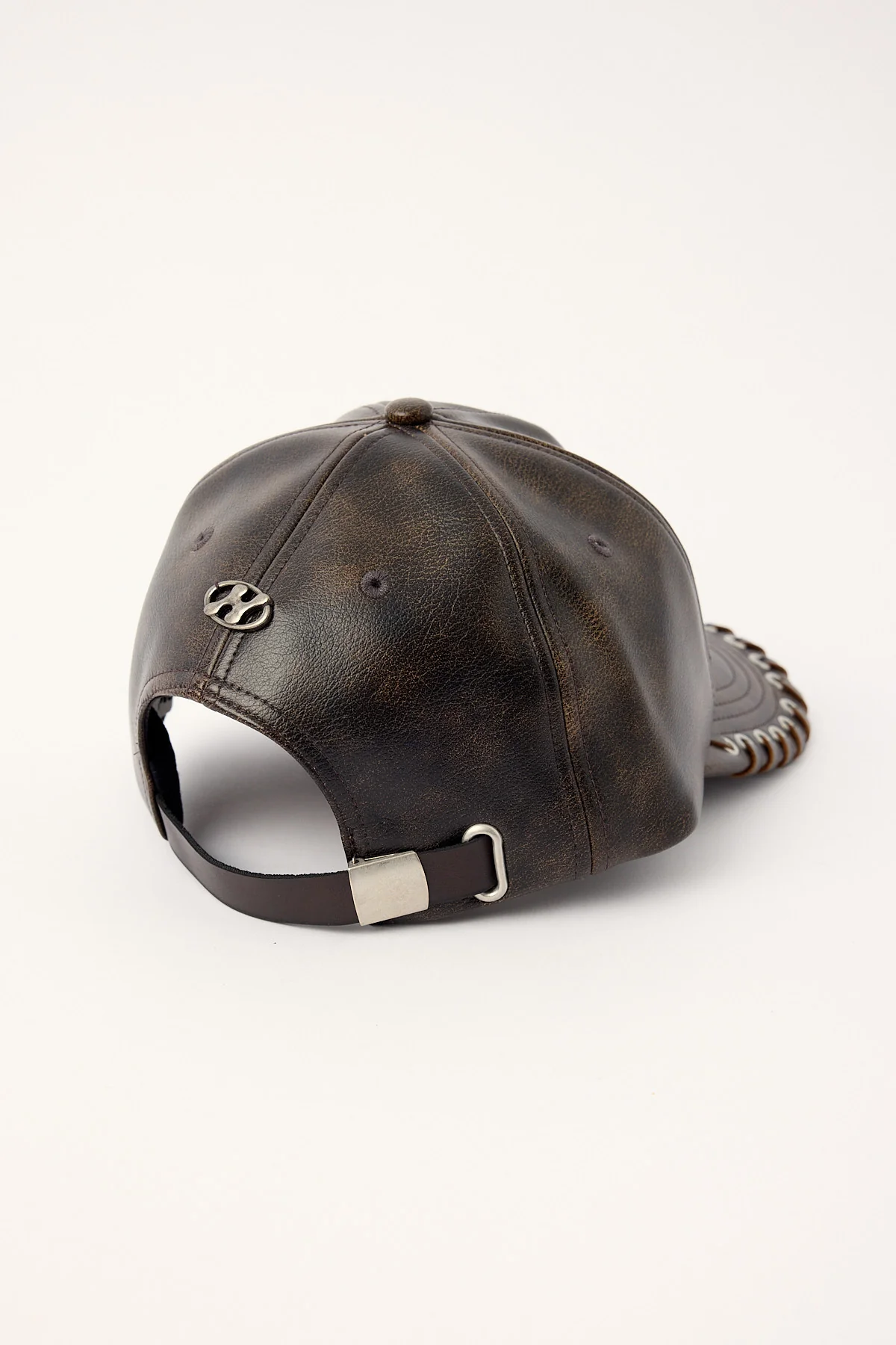 Neovision Decay PU Whipstitch Cap Brown - Image 5