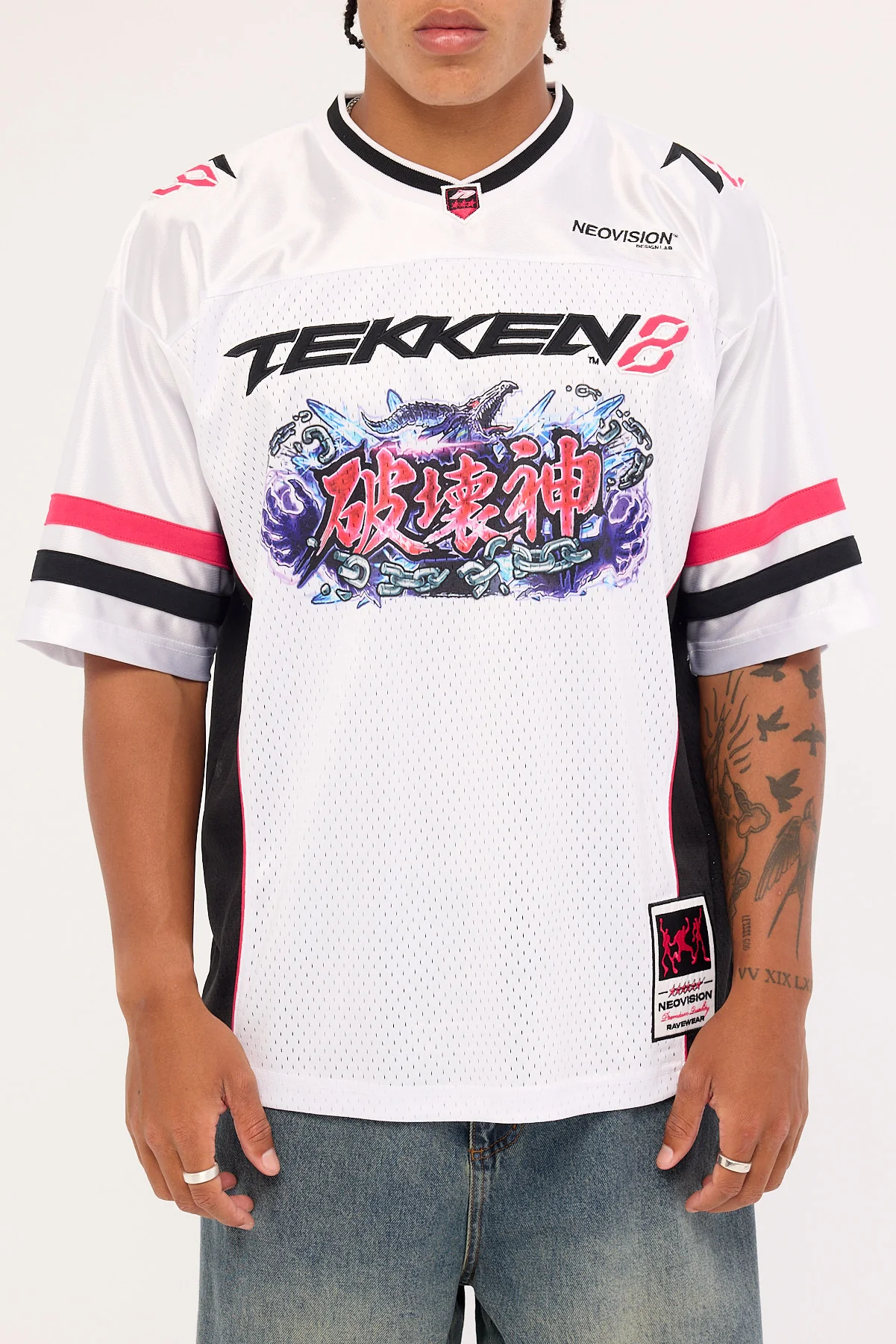 Neovision Destruction V Neck Jersey White - Image 11