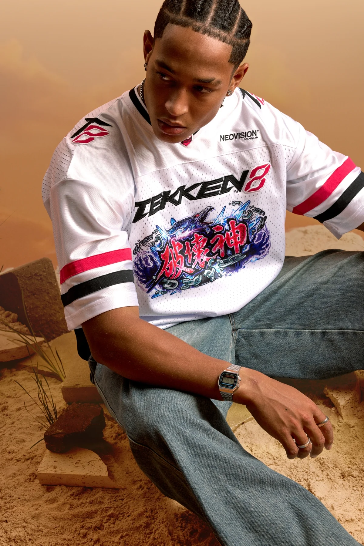 Neovision Destruction V Neck Jersey White - Image 2