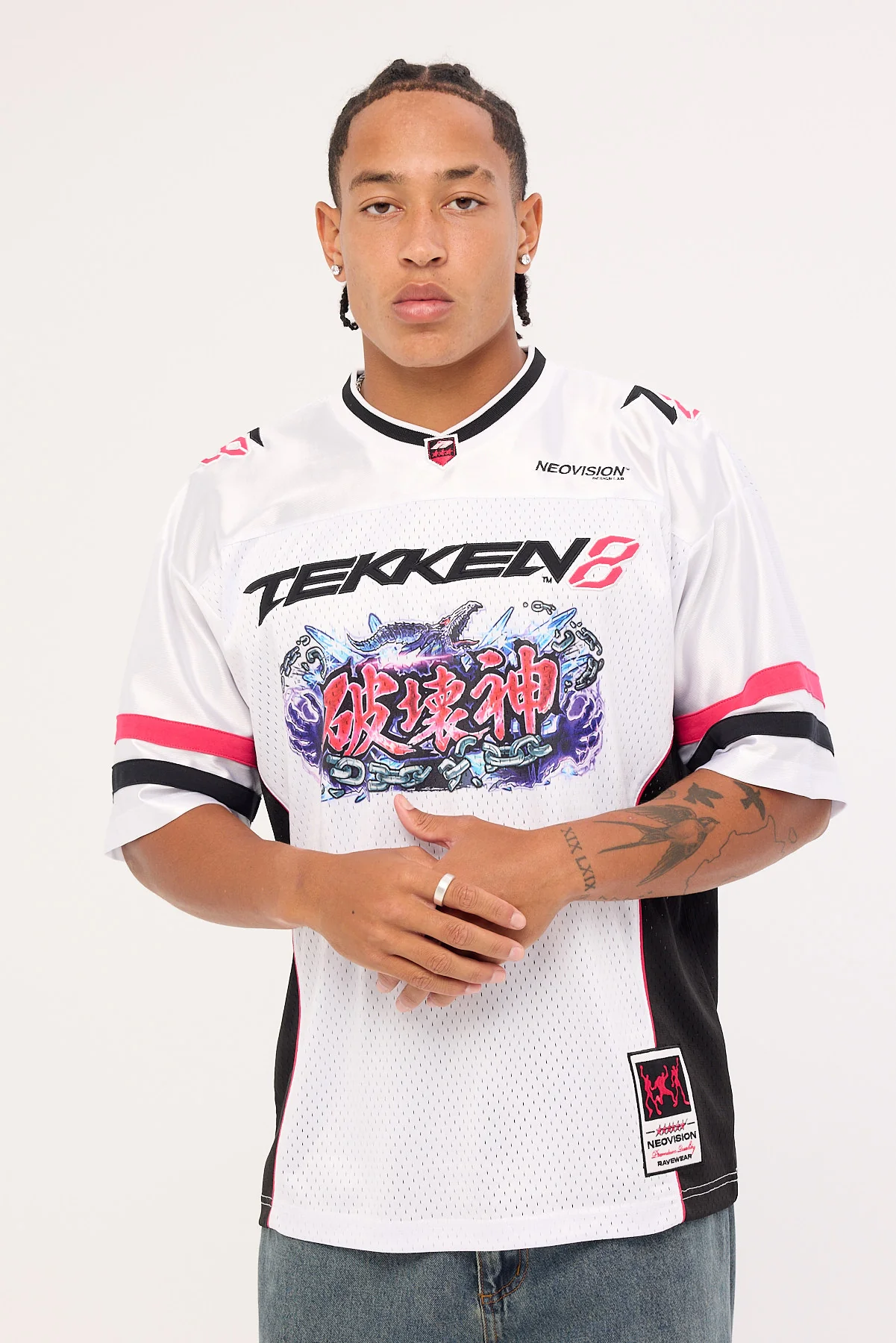 Neovision Destruction V Neck Jersey White - Image 5