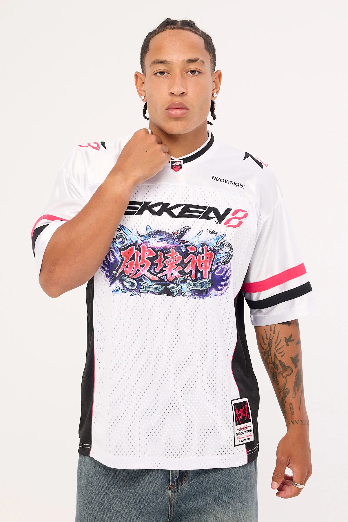 Neovision Destruction V Neck Jersey White - Image 7