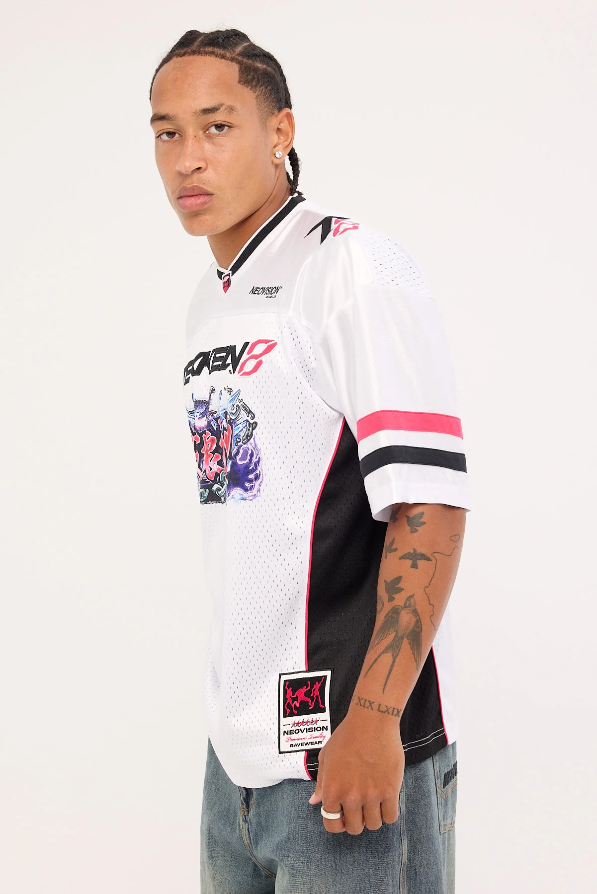 Neovision Destruction V Neck Jersey White - Image 8