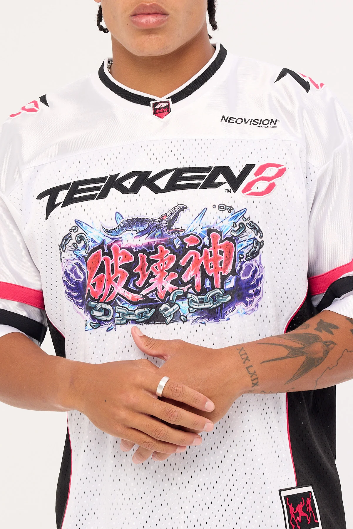 Neovision Destruction V Neck Jersey White - Image 9
