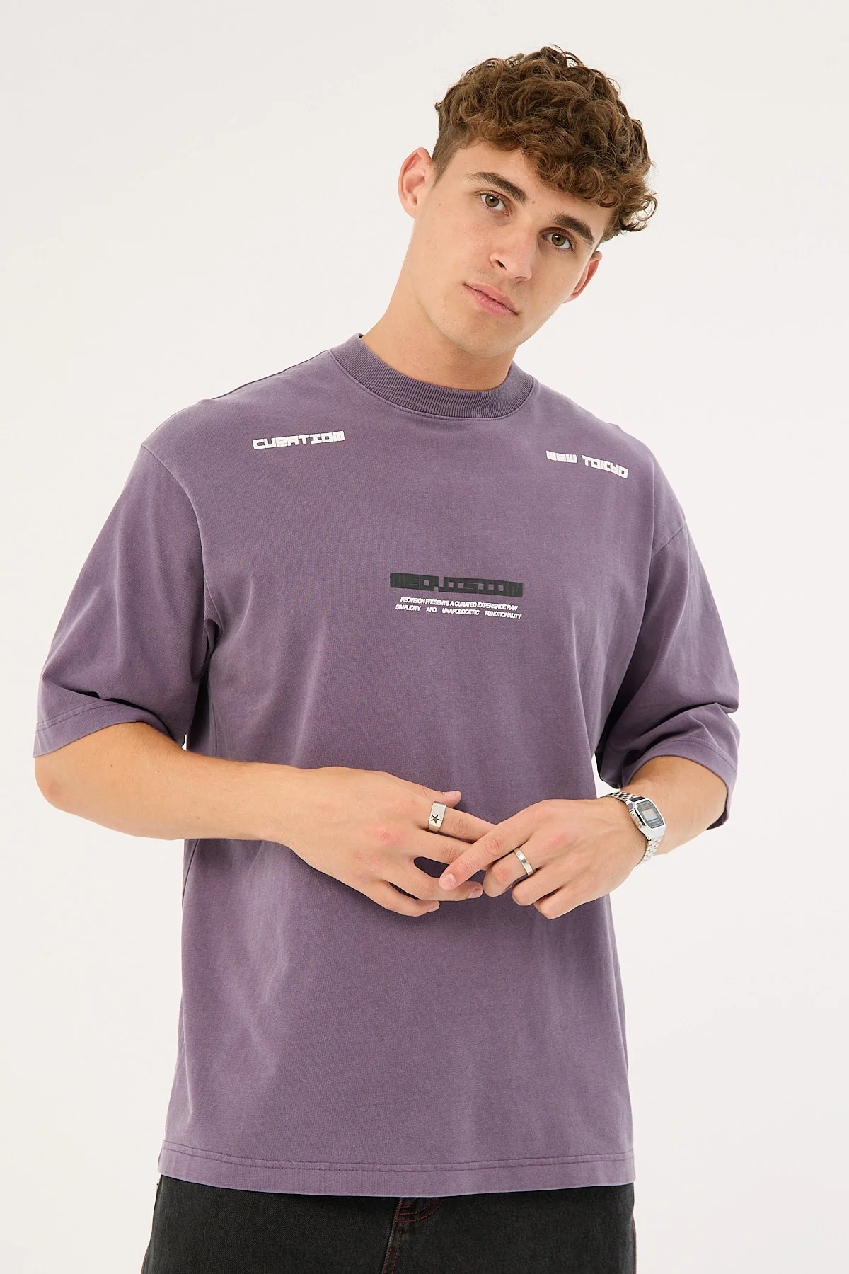 Neovision Digital Street Super Heavy Tee Washed Purple - Image 2