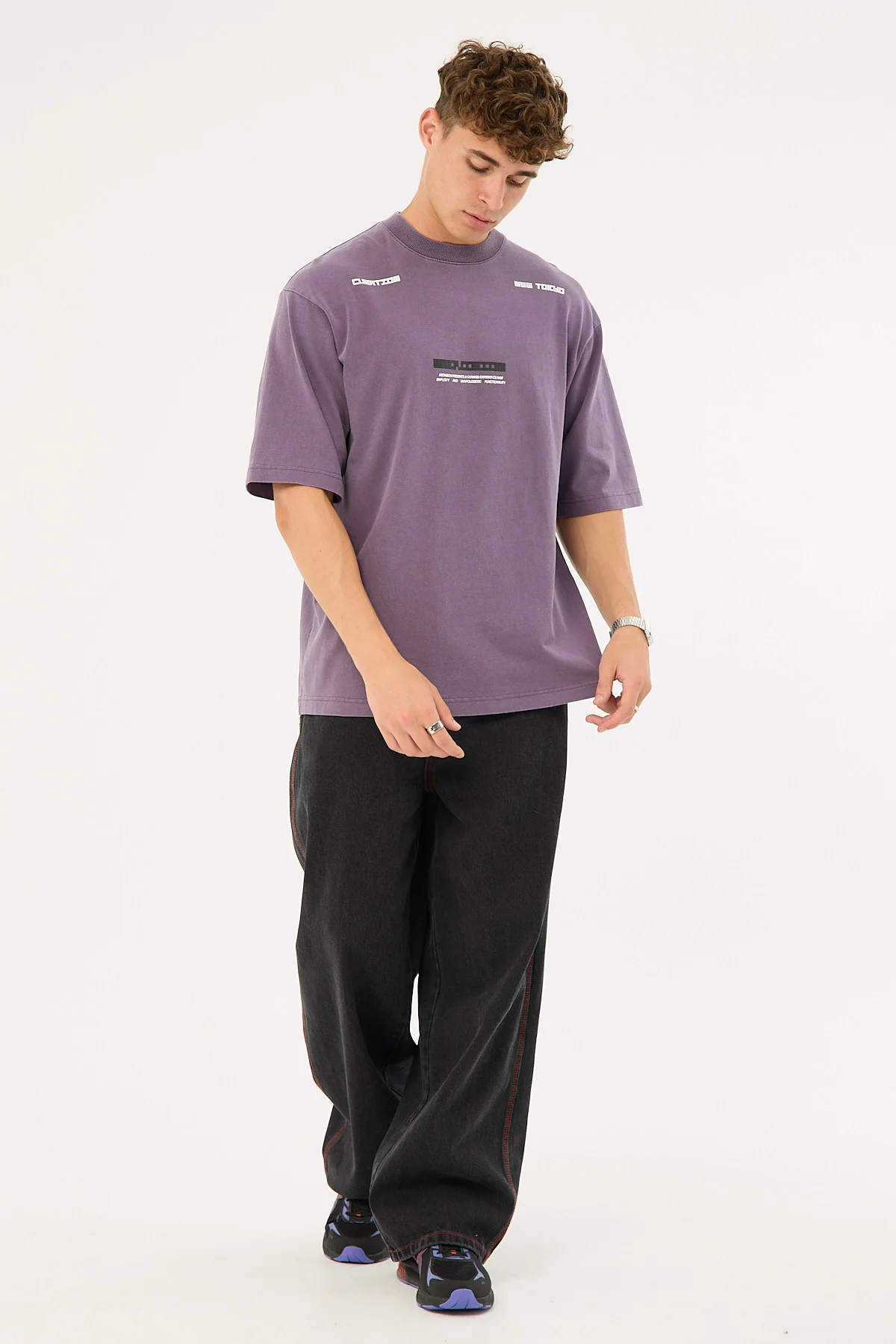 Neovision Digital Street Super Heavy Tee Washed Purple - Image 3