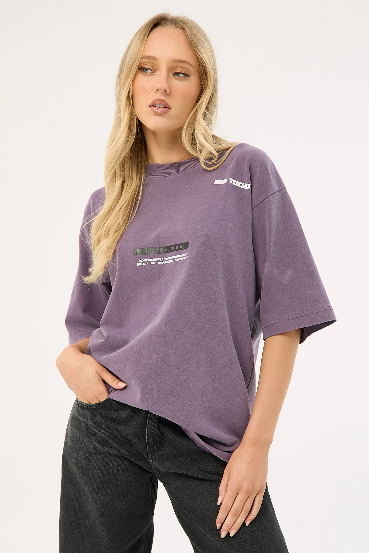 Neovision Digital Street Super Heavy Tee Washed Purple - Image 4