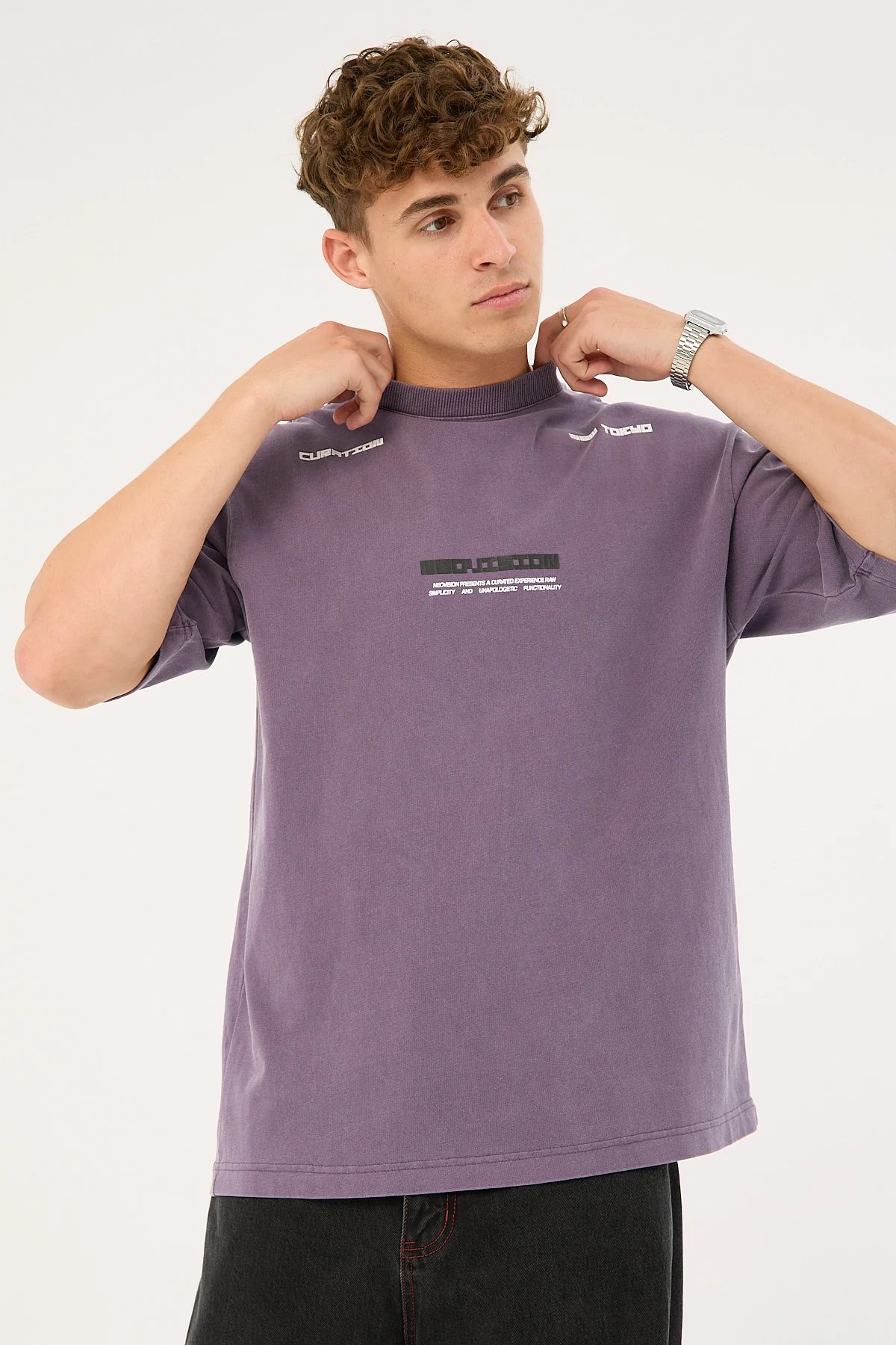 Neovision Digital Street Super Heavy Tee Washed Purple - Image 5