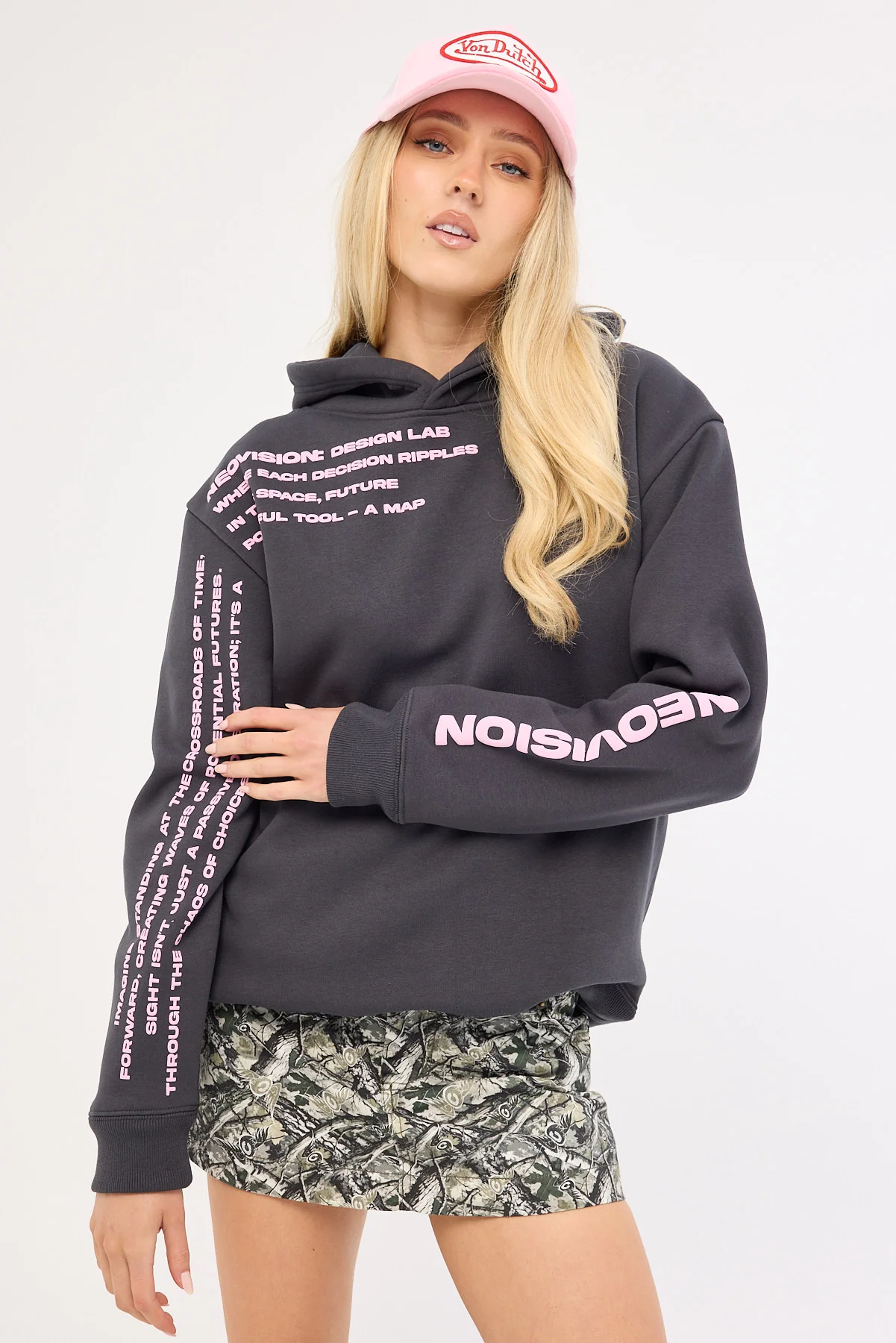 Neovision Distopia Relaxed Hoodie Sunfade Black