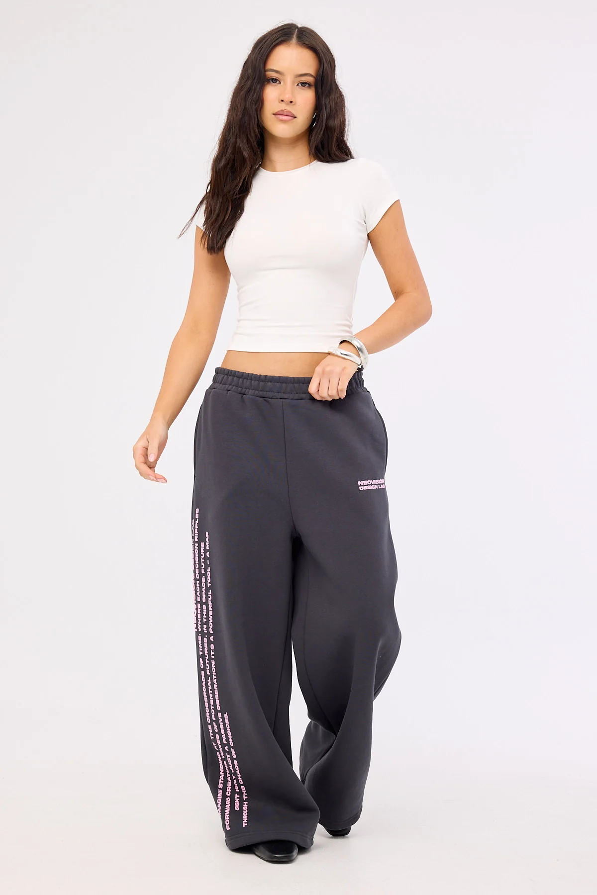 Neovision Distopia Straight Leg Trackpant Sunfade Black