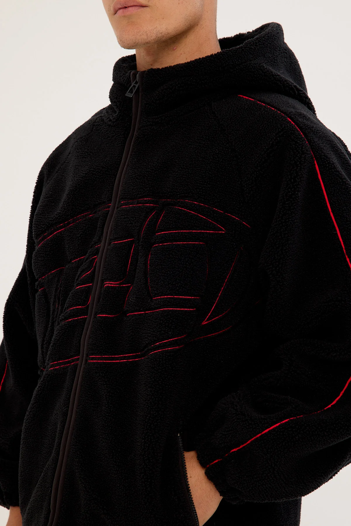 Neovision Dominion Hooded Sherpa Jacket Black - Image 3