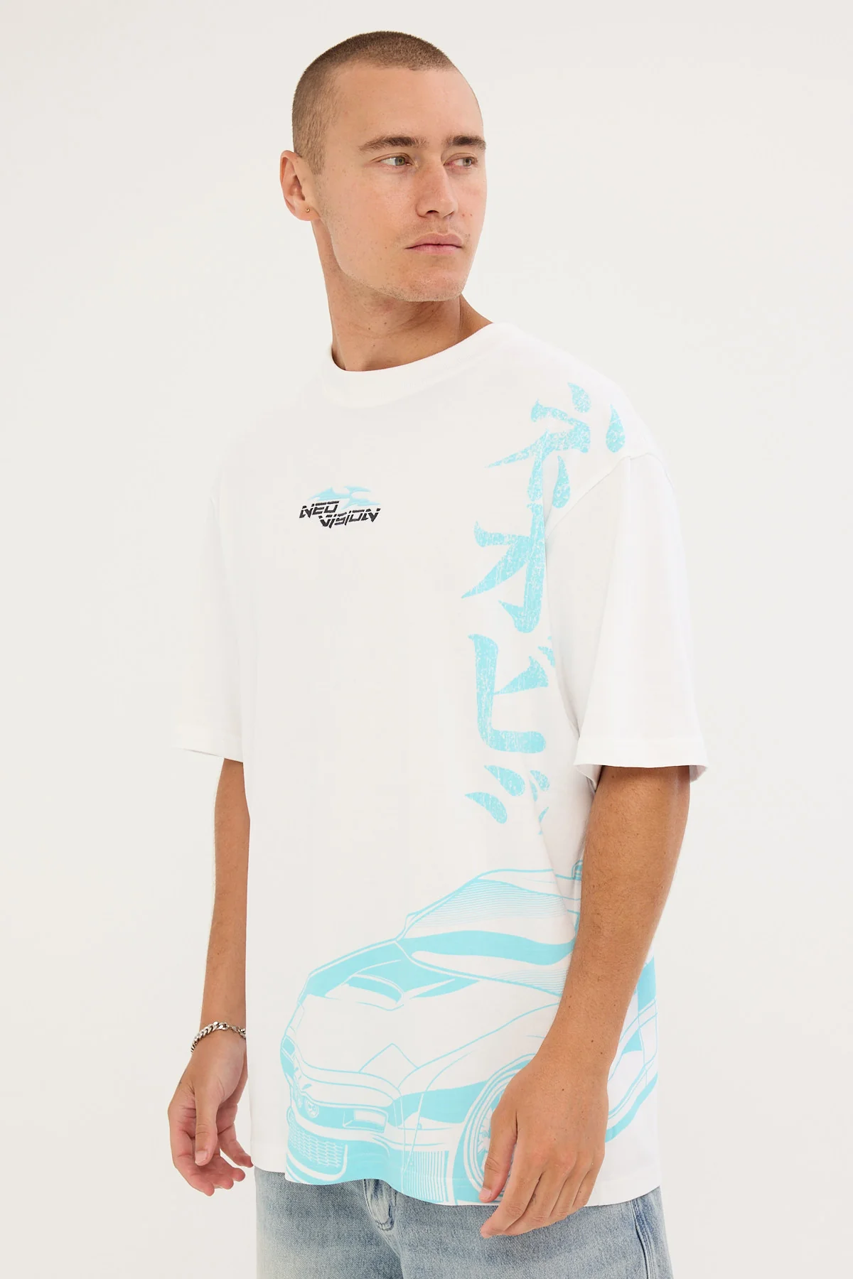 Neovision Drifter Oversize Super Heavy Tee White - Image 5