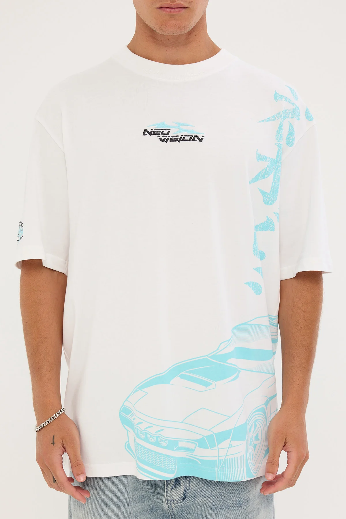 Neovision Drifter Oversize Super Heavy Tee White - Image 7