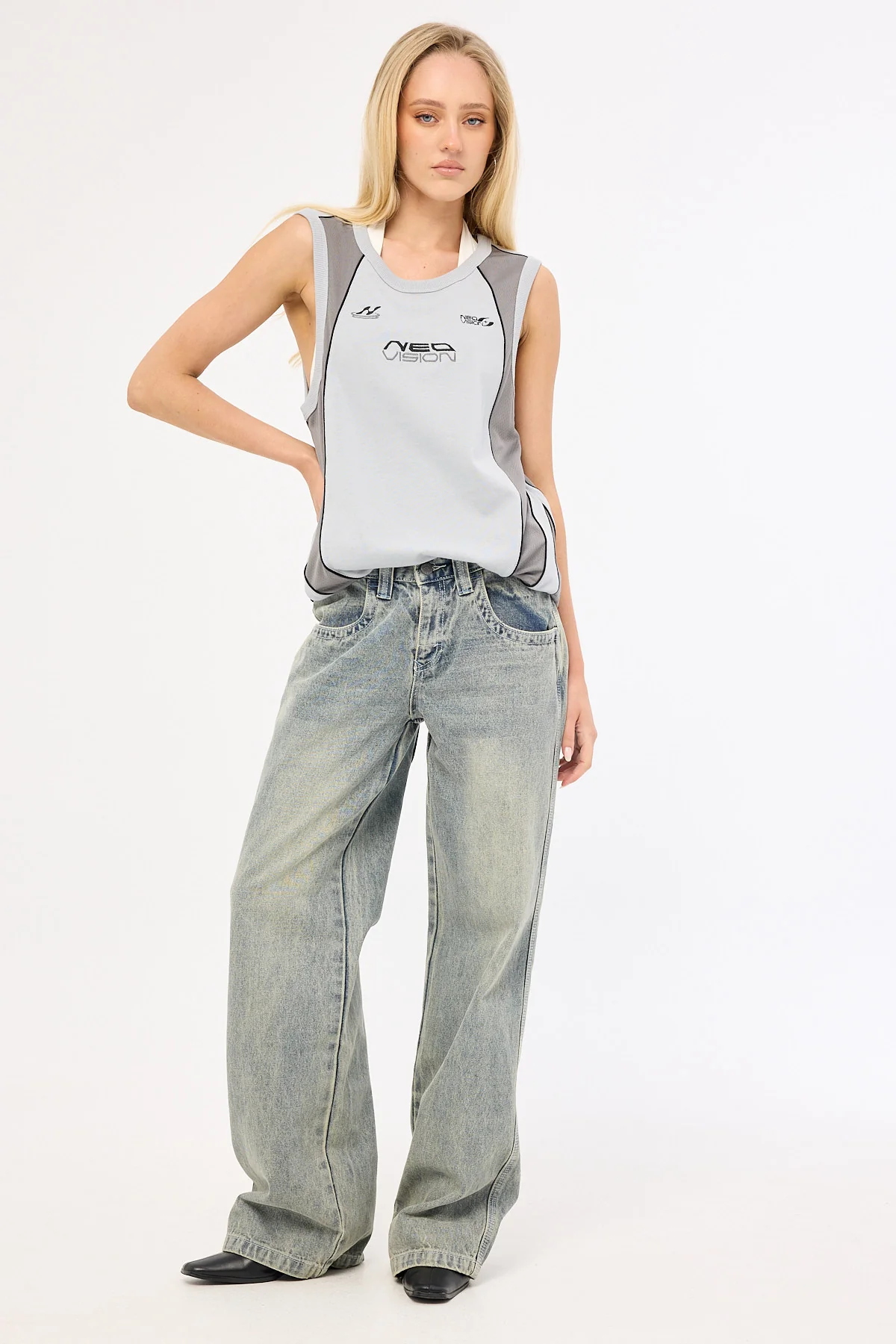Neovision Echelon Loose Singlet Tank Grey - Image 2