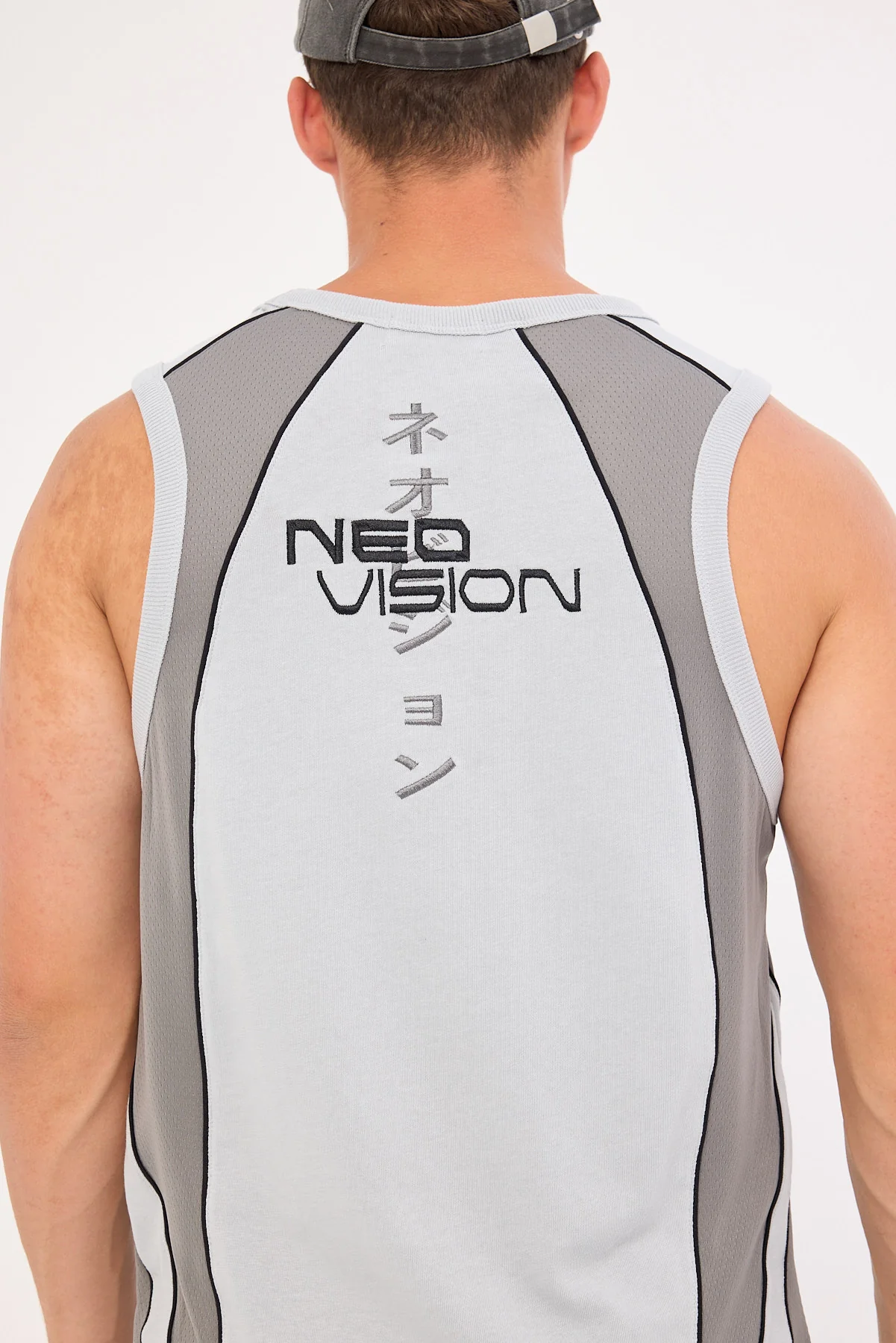 Neovision Echelon Loose Singlet Tank Grey - Image 8