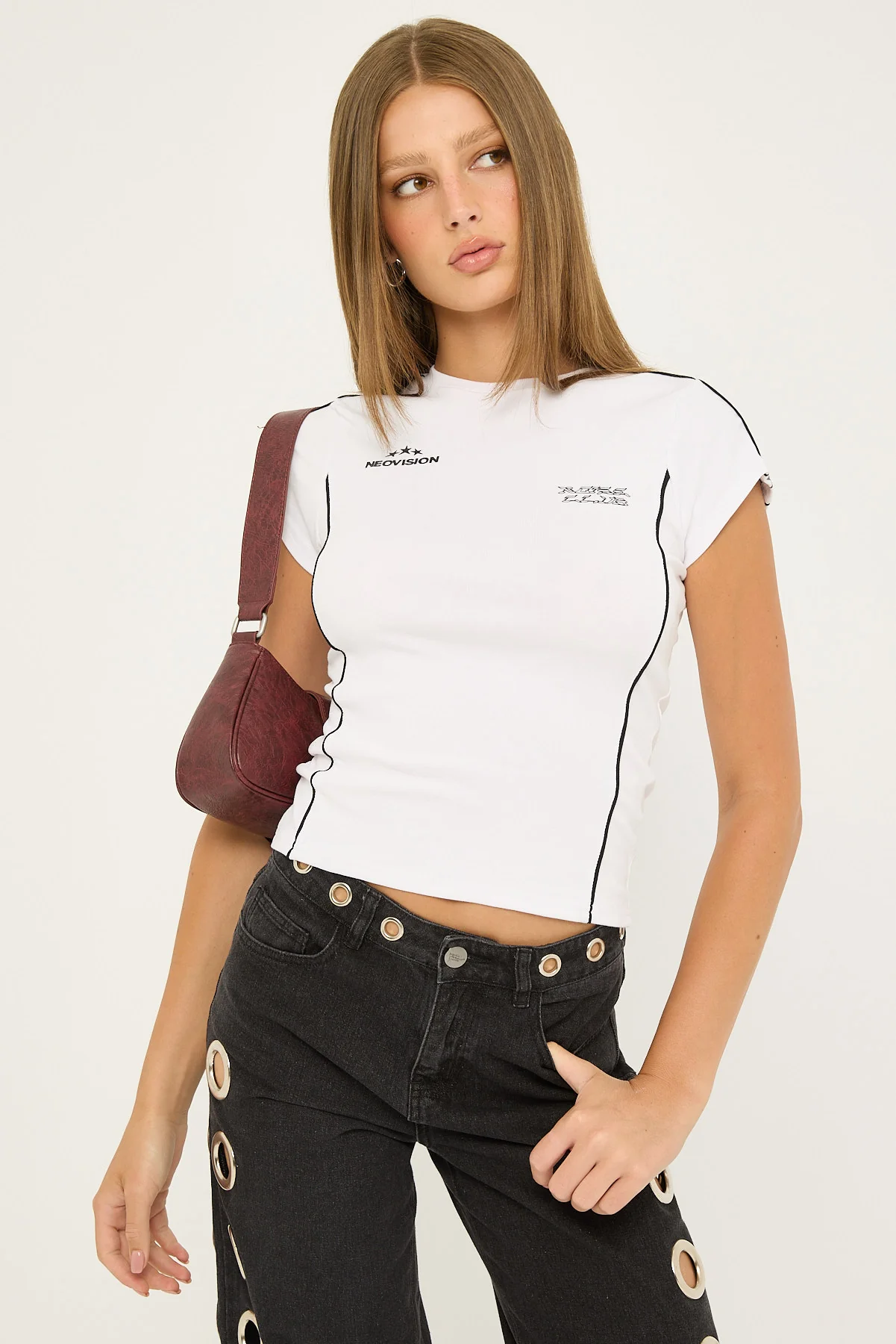 Neovision Empire Baby Tee White - Image 2