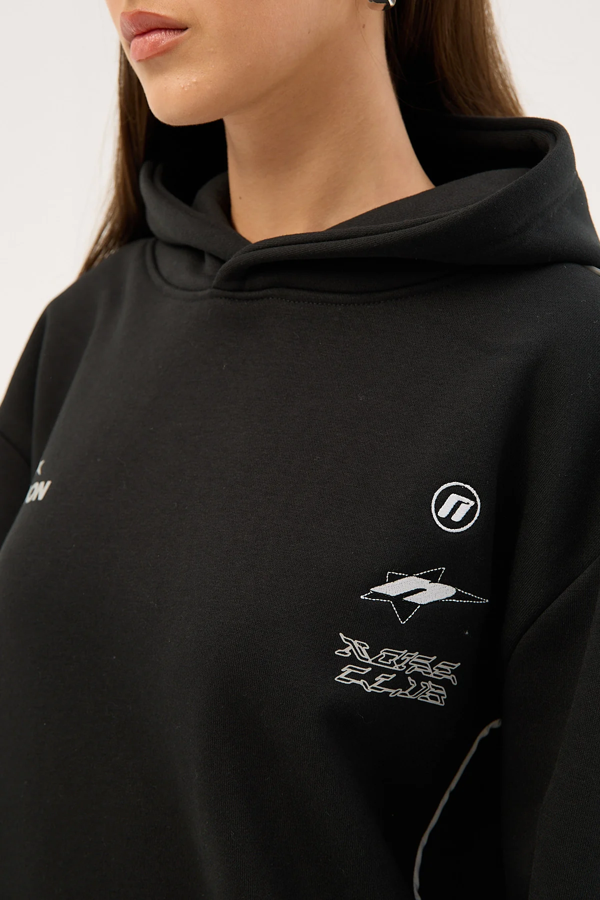 Neovision Empire Relaxed Hoodie Black - Image 11