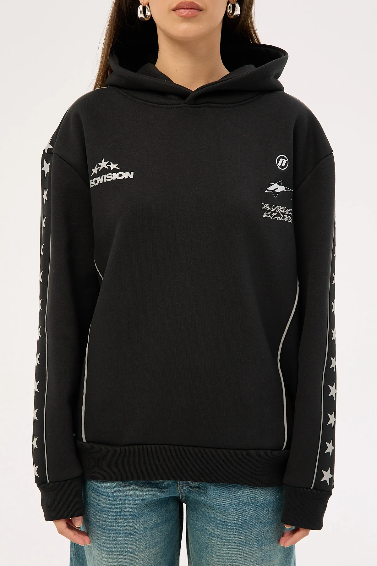 Neovision Empire Relaxed Hoodie Black - Image 12
