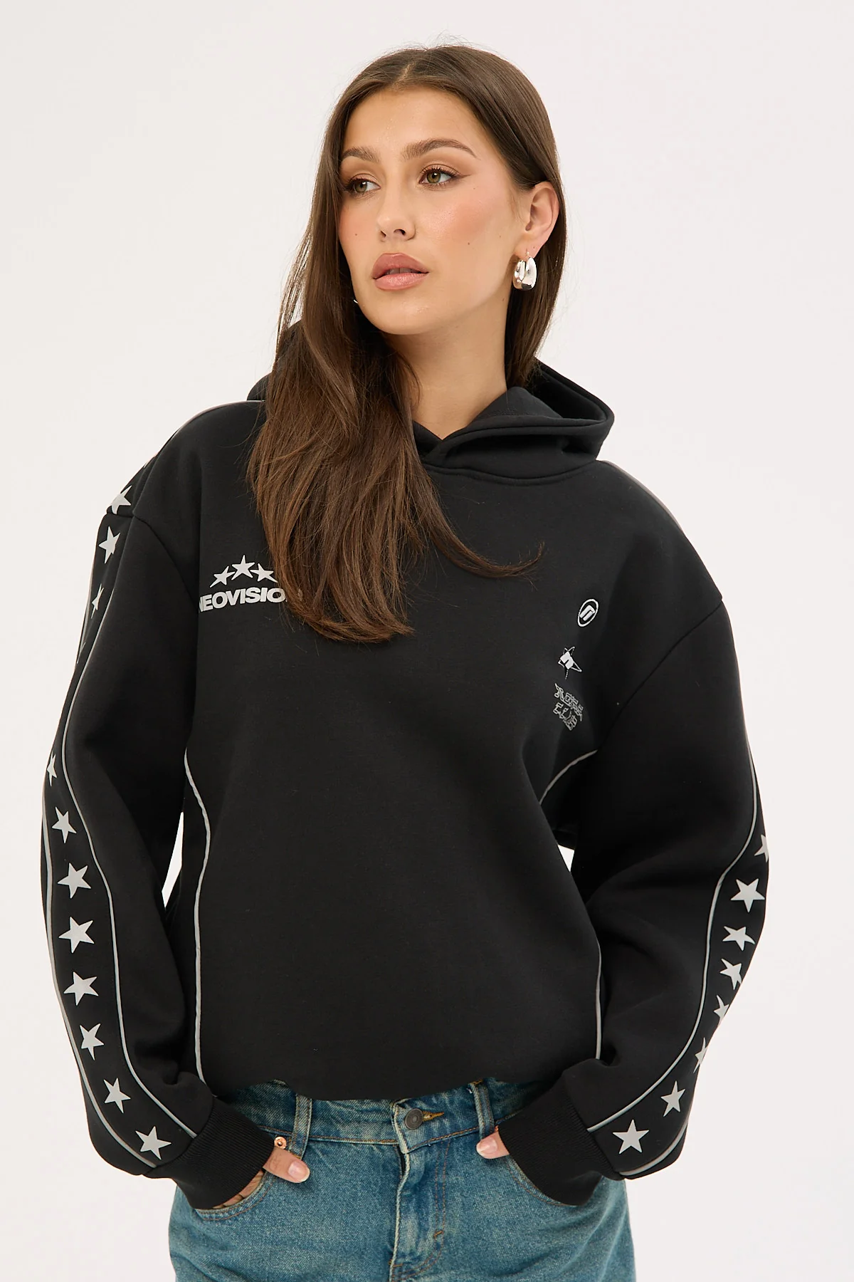 Neovision Empire Relaxed Hoodie Black - Image 4