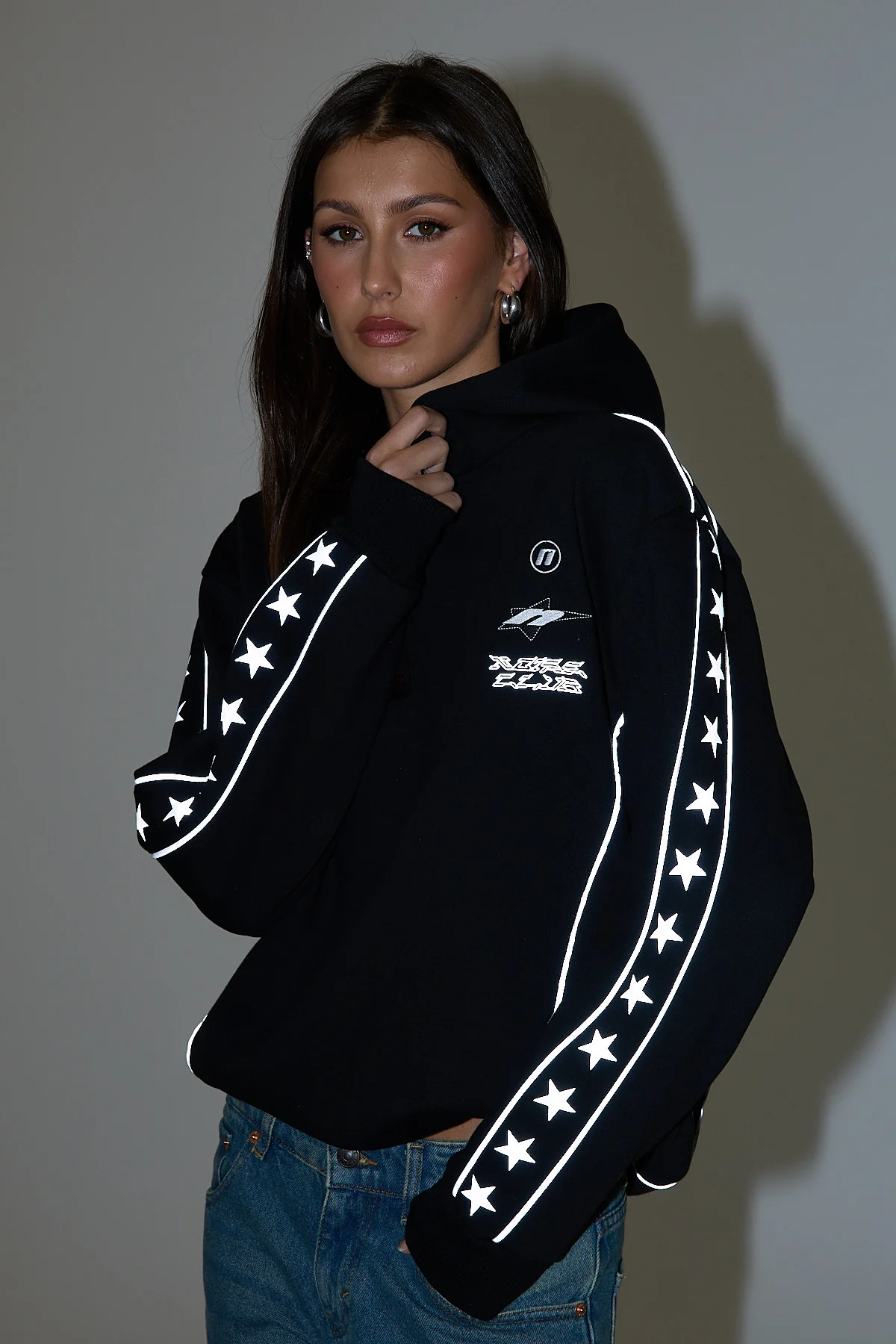 Neovision Empire Relaxed Hoodie Black - Image 7