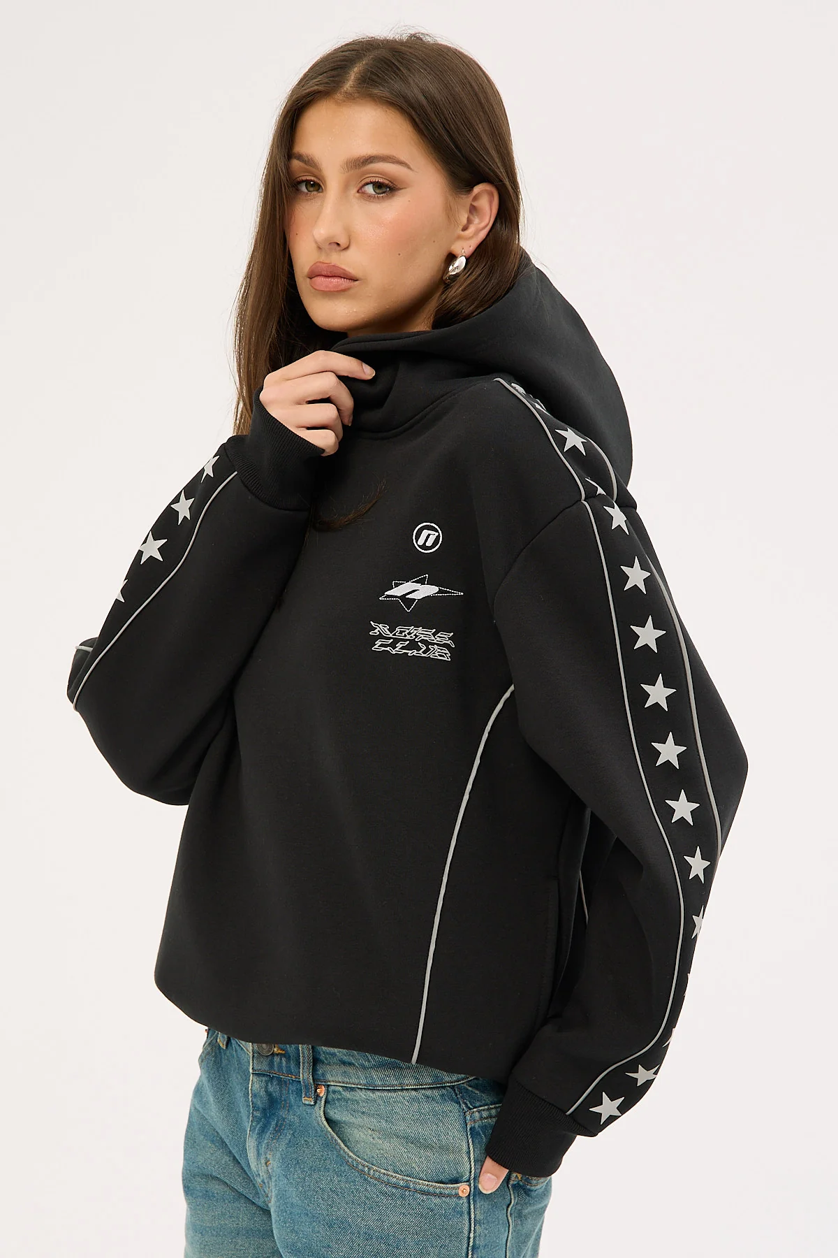Neovision Empire Relaxed Hoodie Black - Image 8