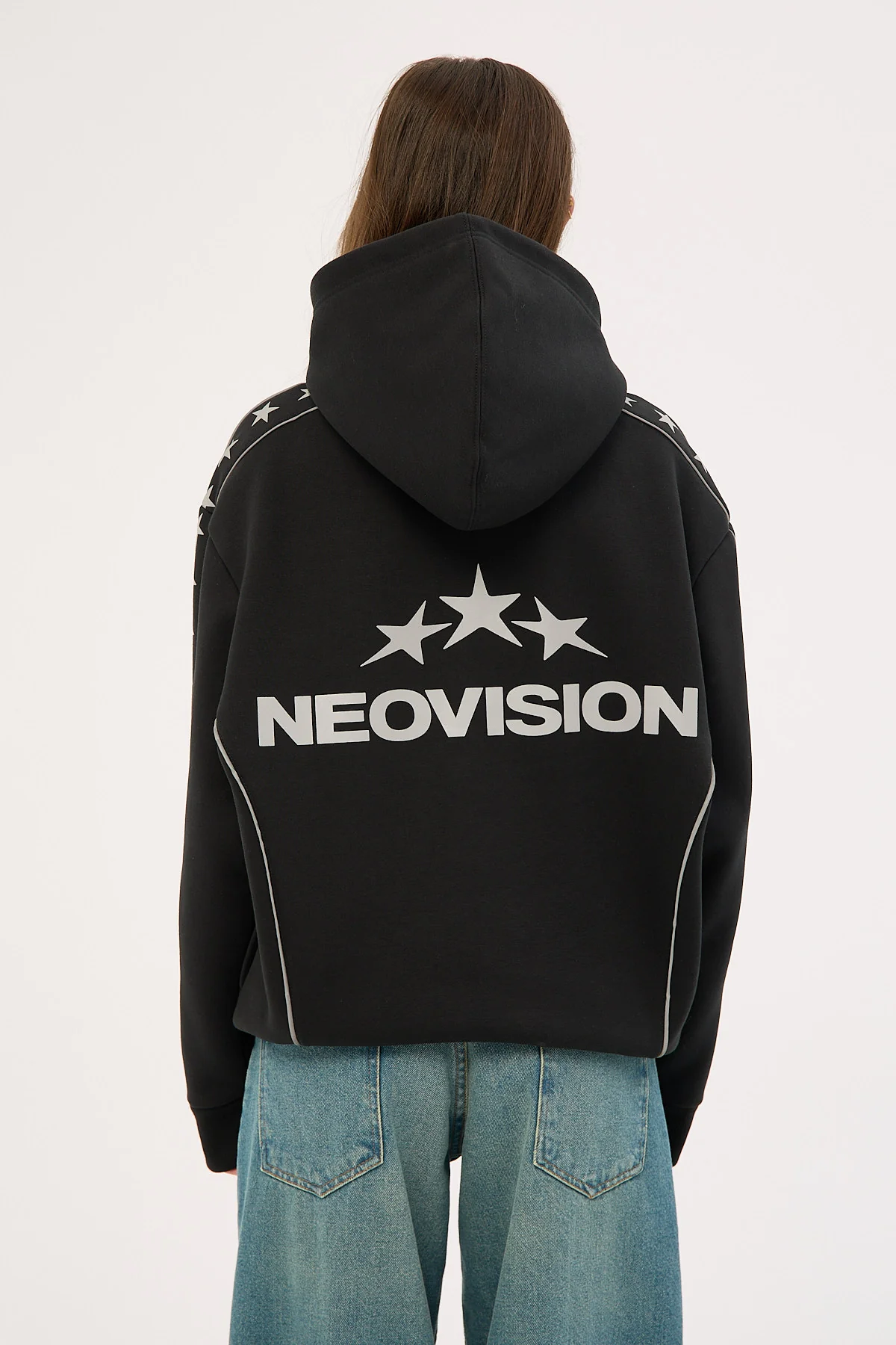 Neovision Empire Relaxed Hoodie Black - Image 9